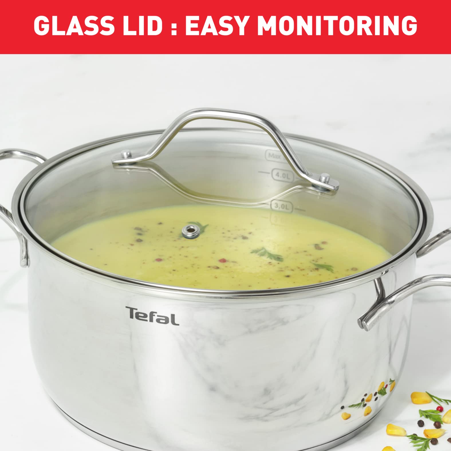  Tefal intuition casserole steel b8644674