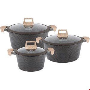 سرویس قابلمه گرانیت ۶ پارچه  لایف اسمایل مدلmr6-3