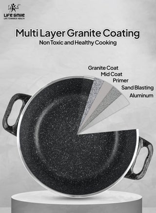  Lifesmile cookware st10 stone design 10pcs