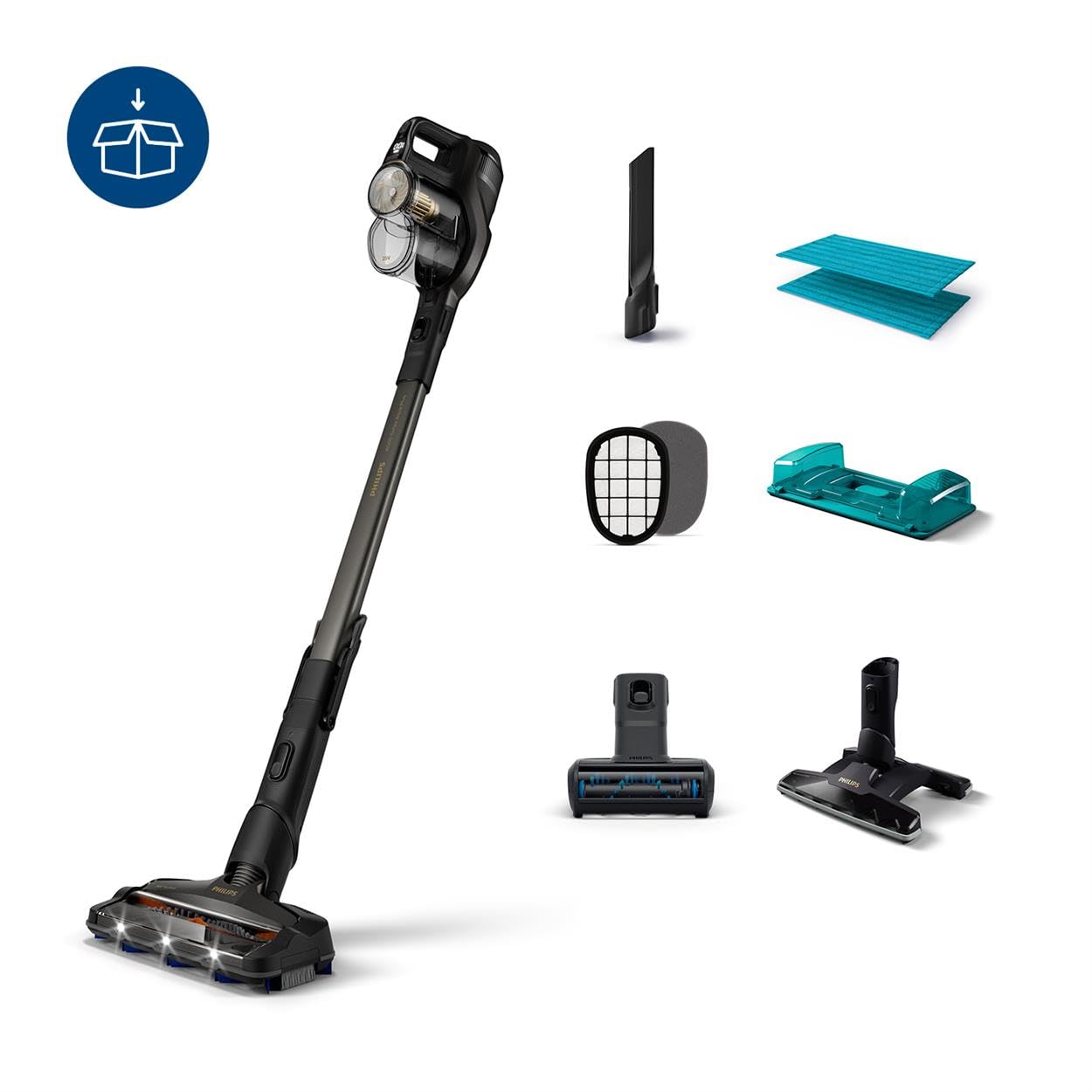  Philips cordless vacuum cleaner aqua plus xc8347