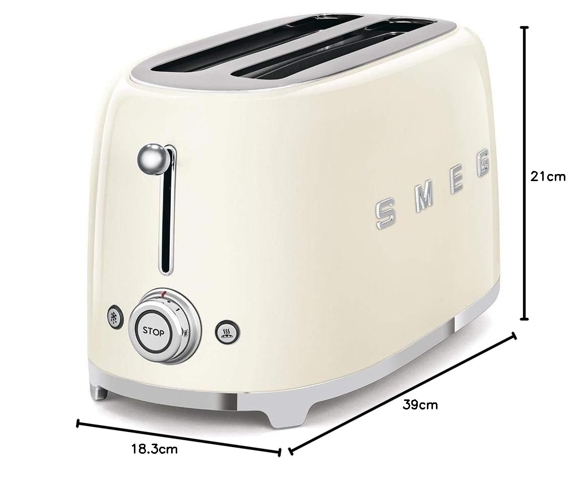  Smeg toaster long extra wide slot tsf02