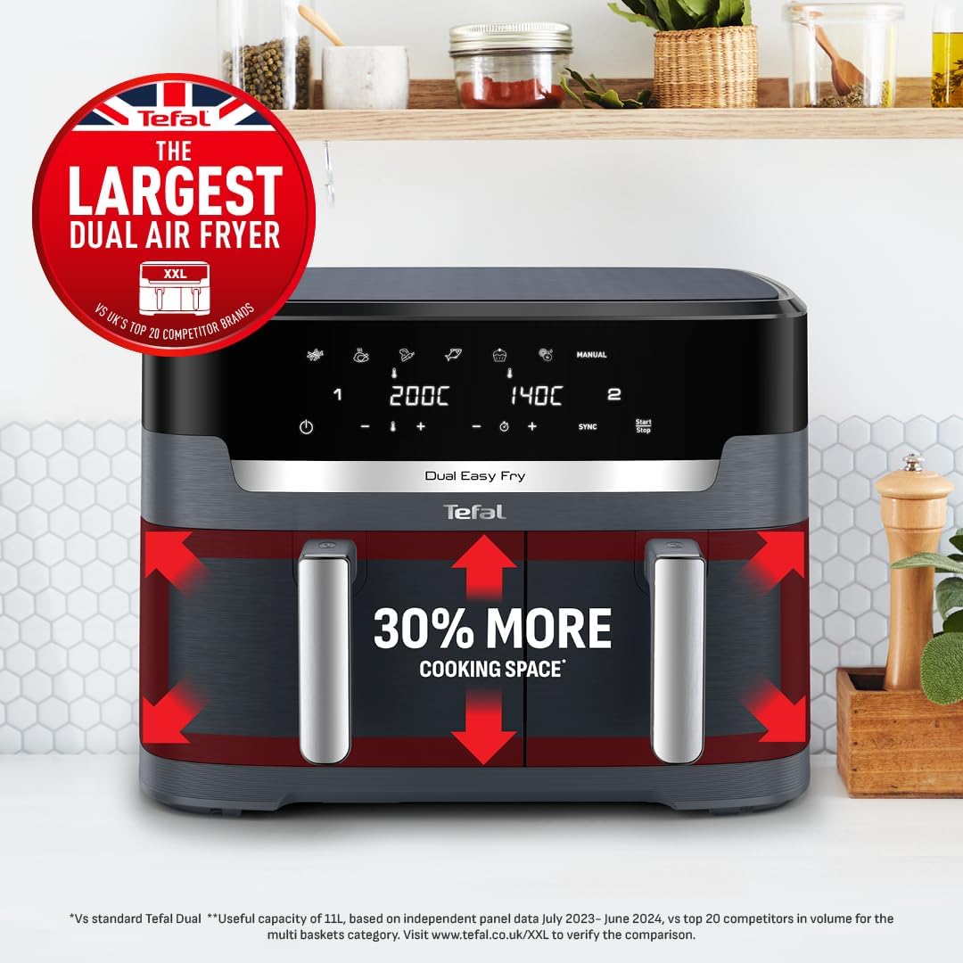  Tefal dual air fryer ey942