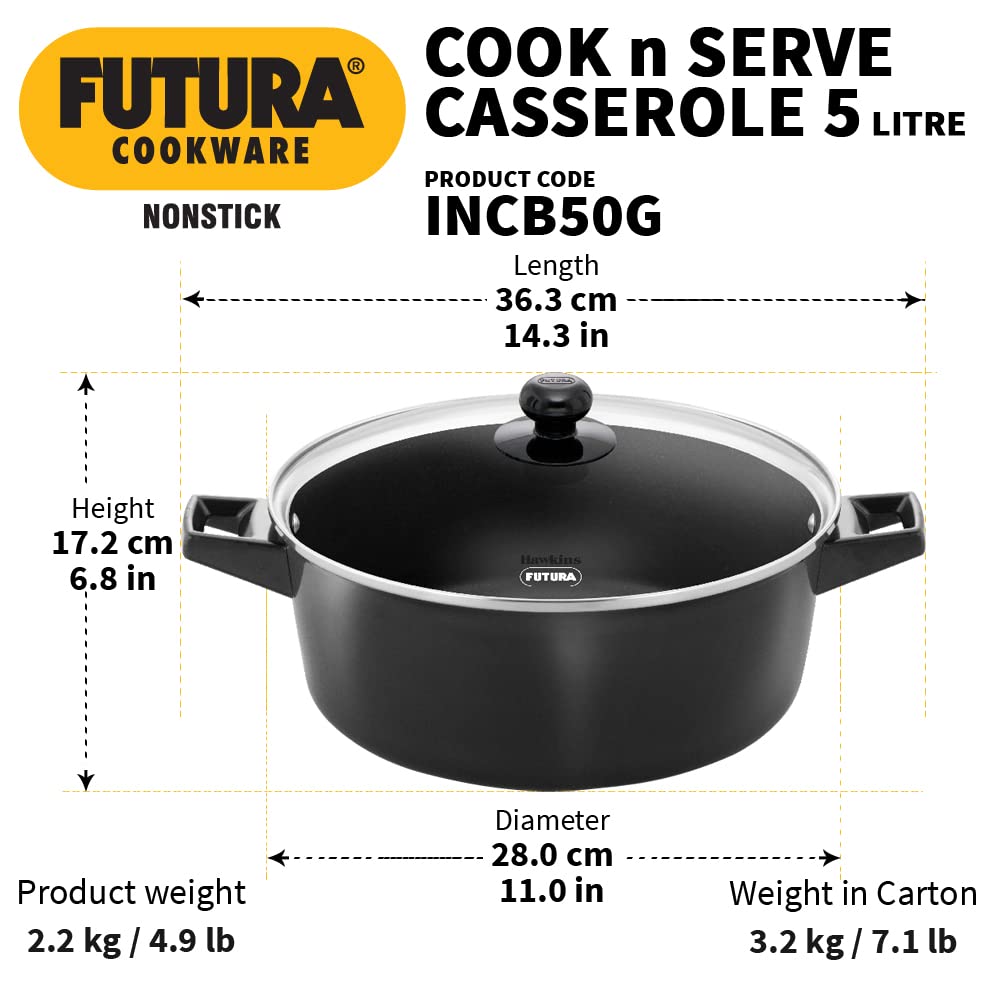  Hawkins futura non stick casserole incb50g