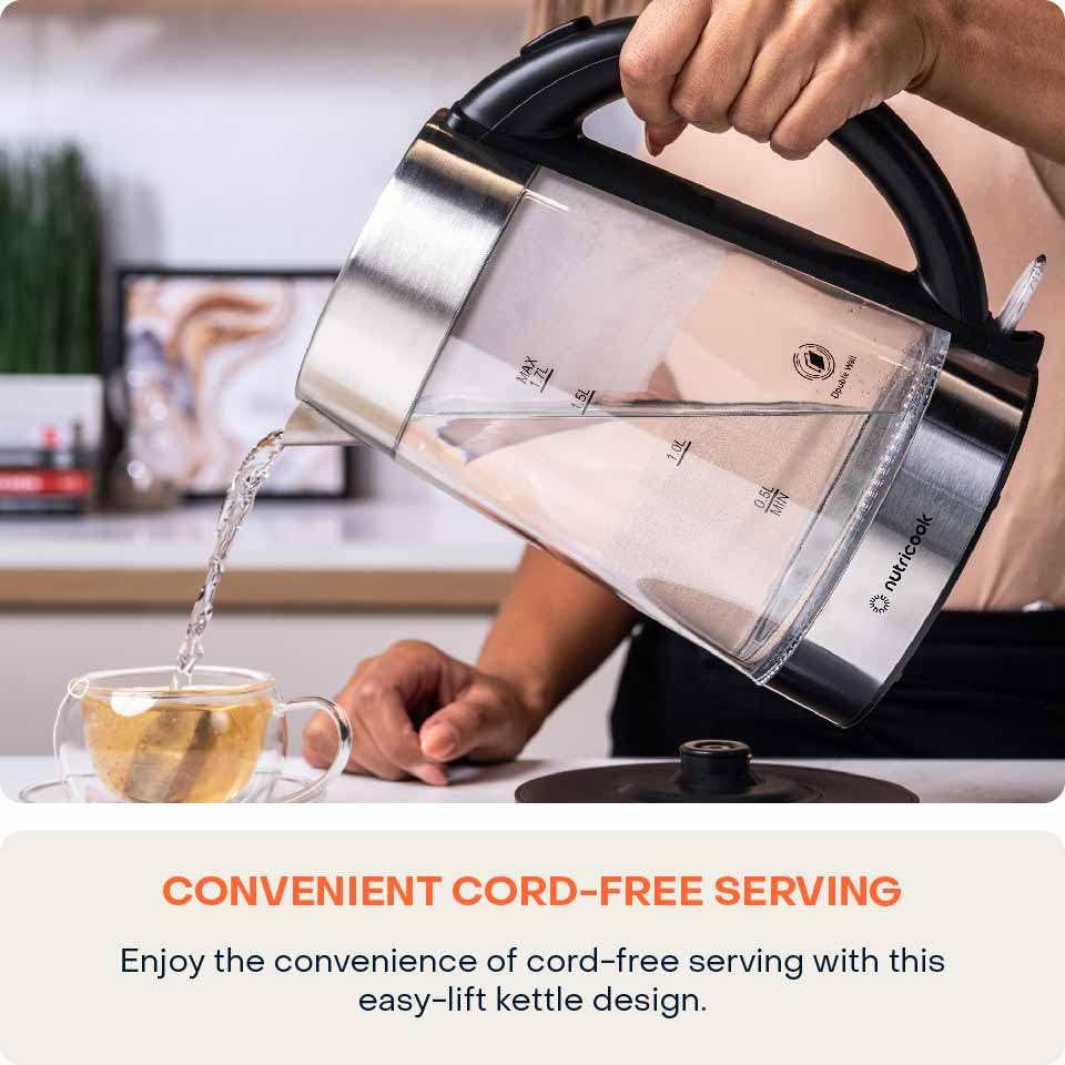  Nutricook glass electric kettle gk100