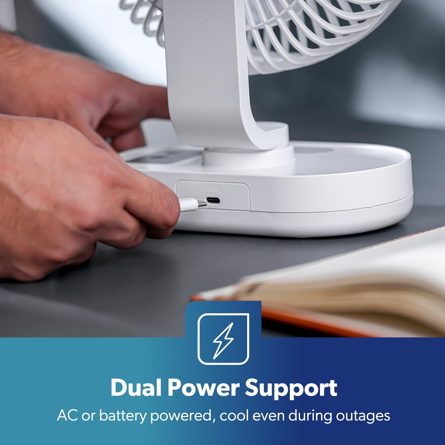  Geepas gf21157 rechargeable portable fan