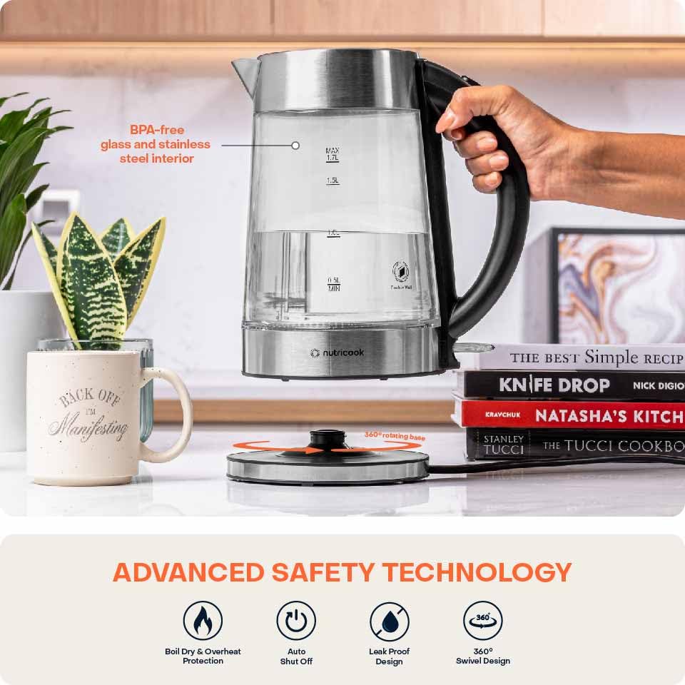  Nutricook glass kettle gk100