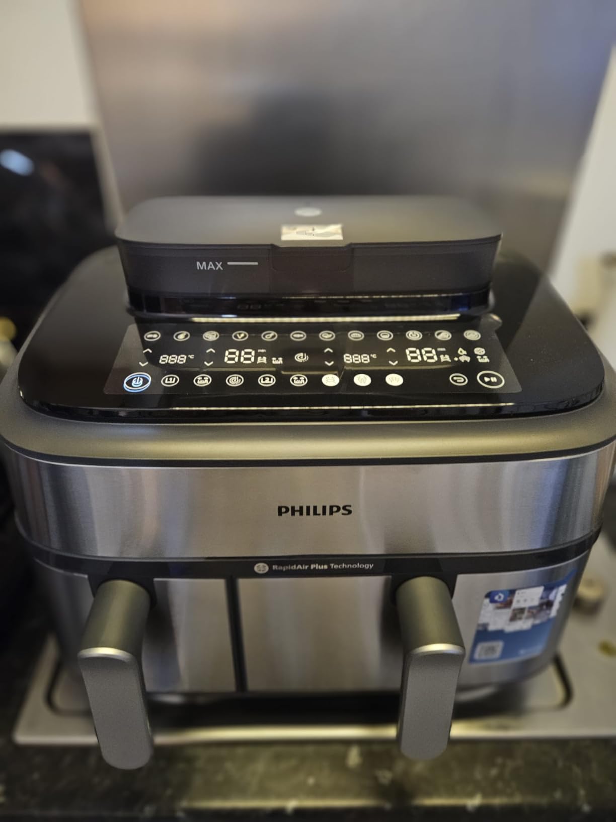  Philips dual air fryer steam na555