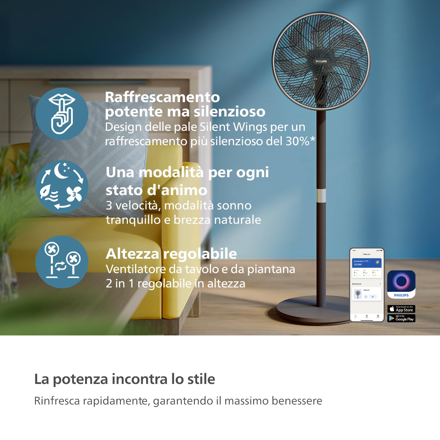  Philips pedestal fan cx3550