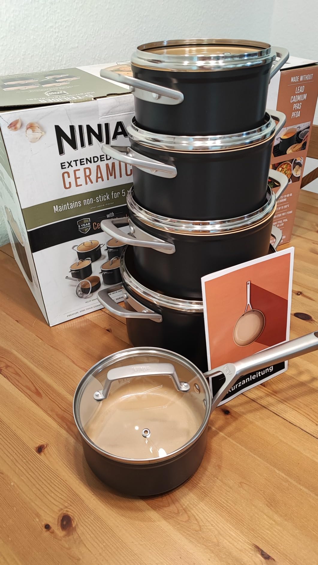  Ninja extended life ceramic cooking set 
