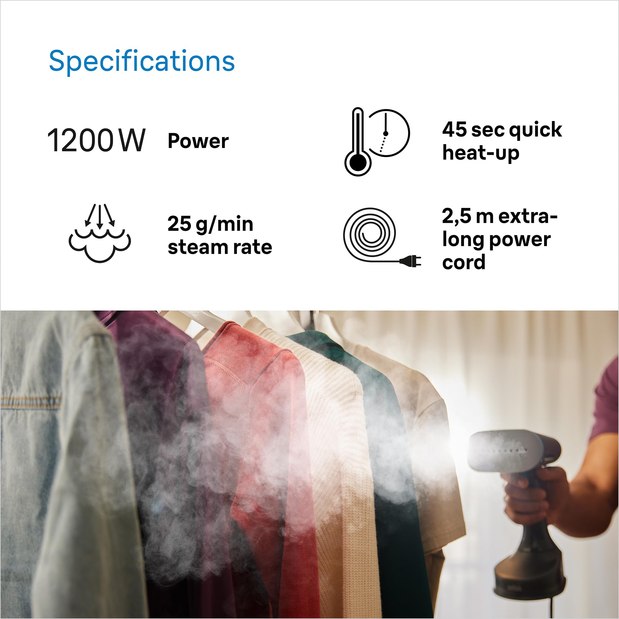  Braun garment steamer gs5031
