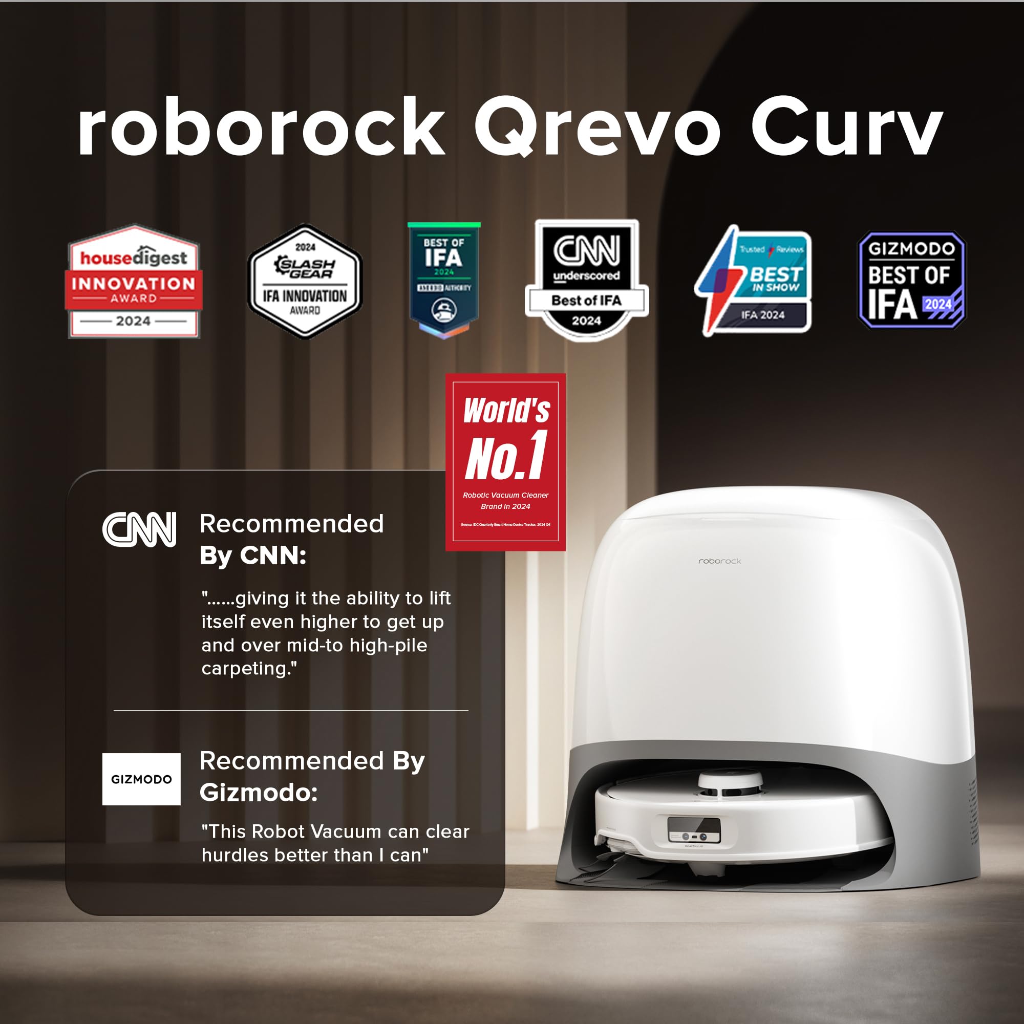 Roborock Qrevo curv robot vacuum