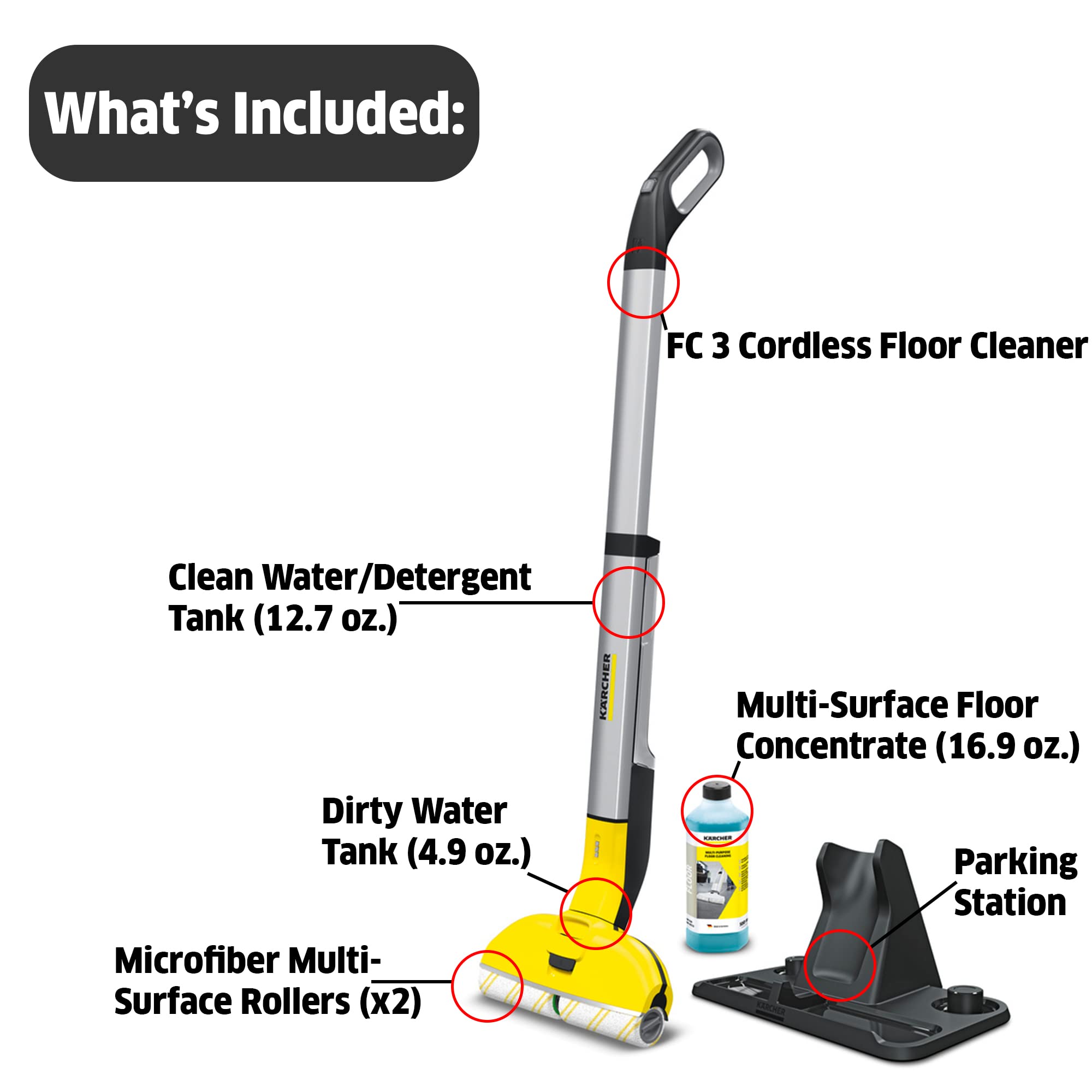  Karcher fc3 cordless hard floor cleaner