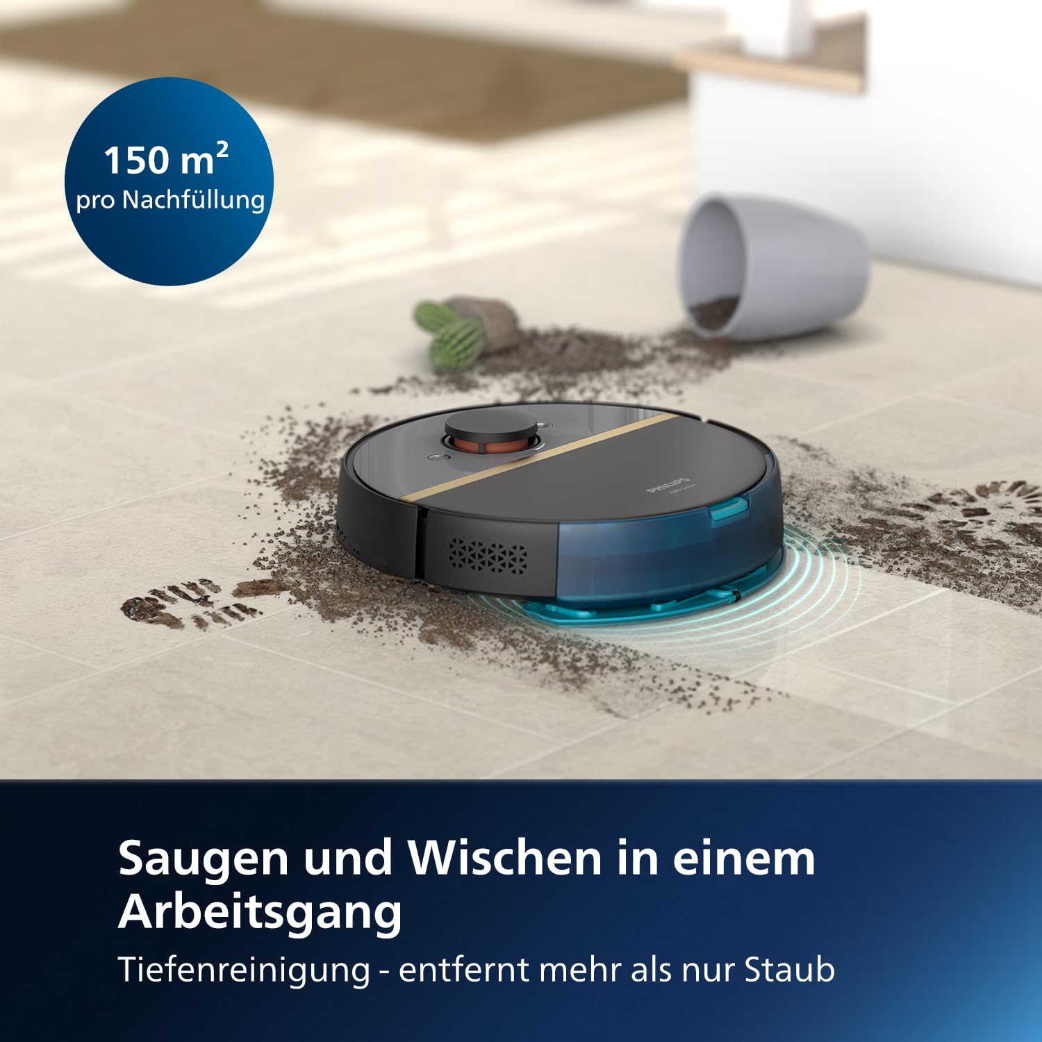  Philips xu7100 mop vacuum robot