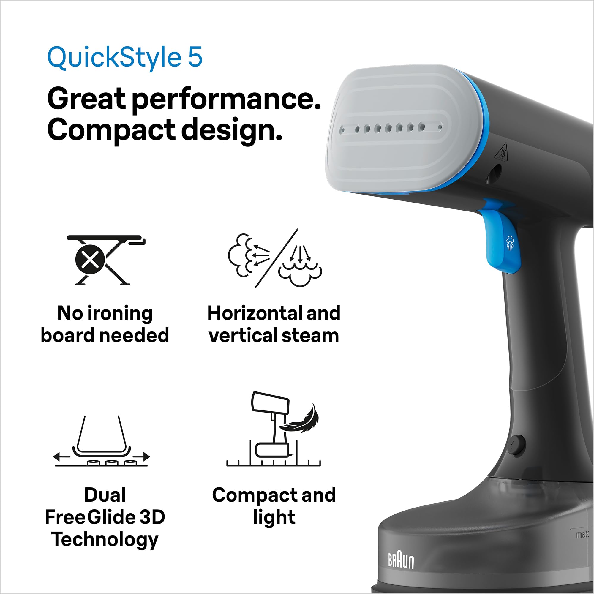  Braun garment steamer gs5031