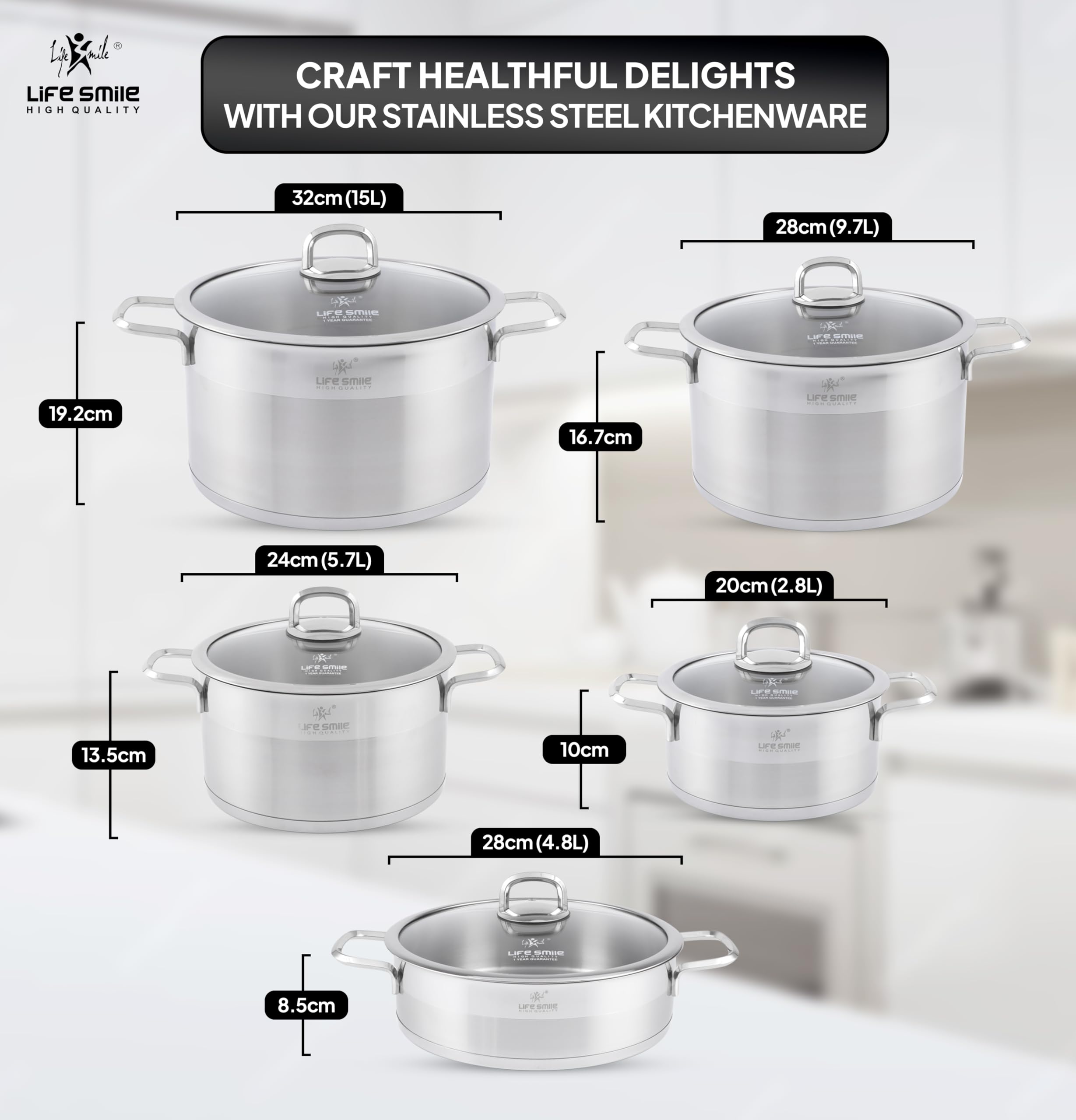  Lifesmile cookware p12 steel