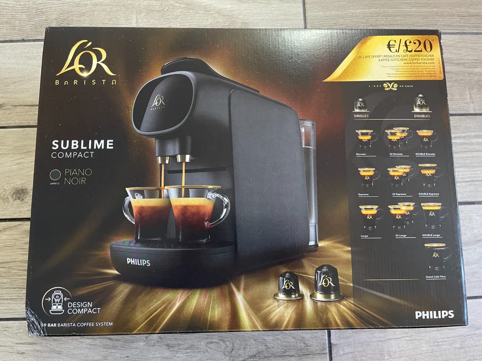  Philips capsule coffee maker lor barista 9012