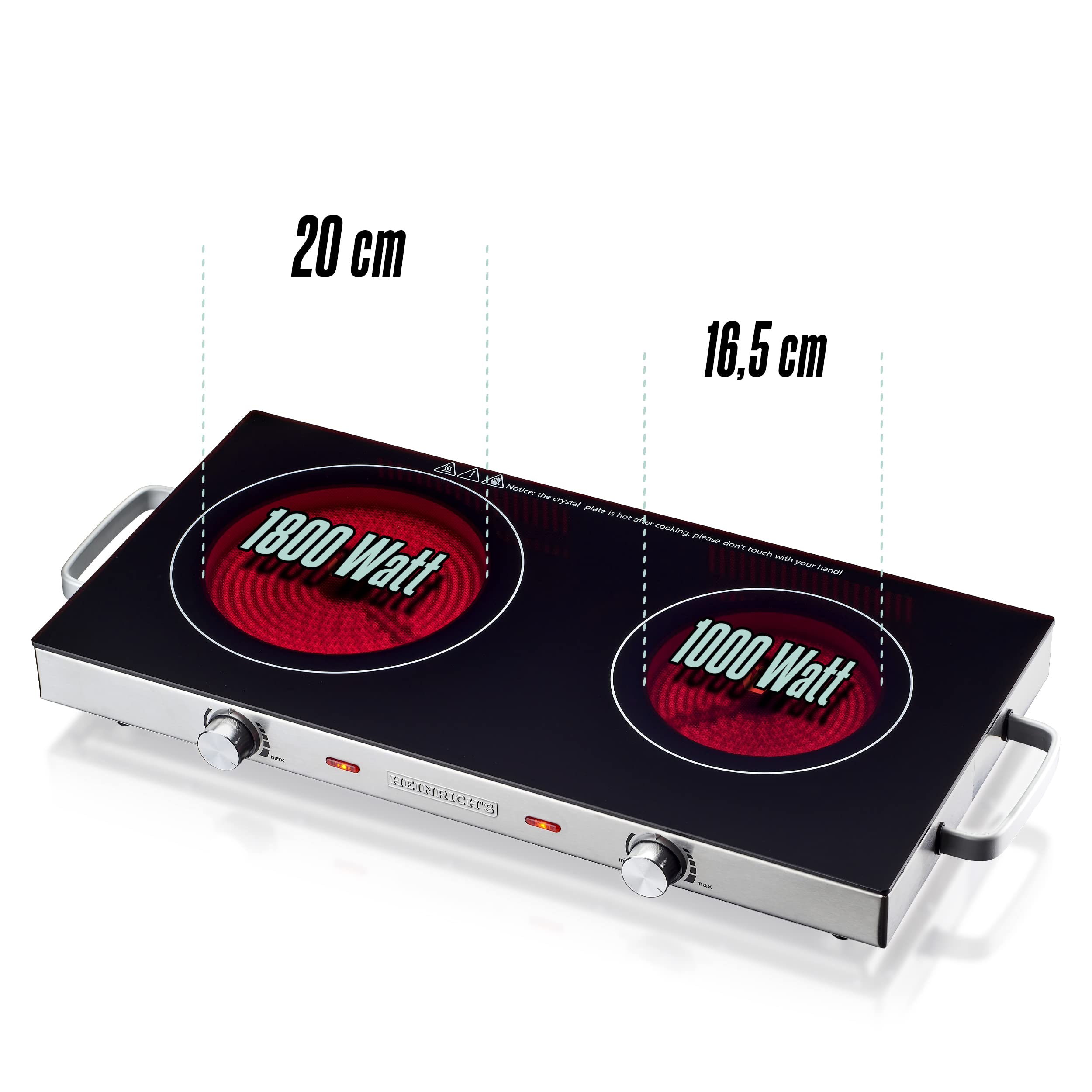  Heinrichs infrared hob double hek8696