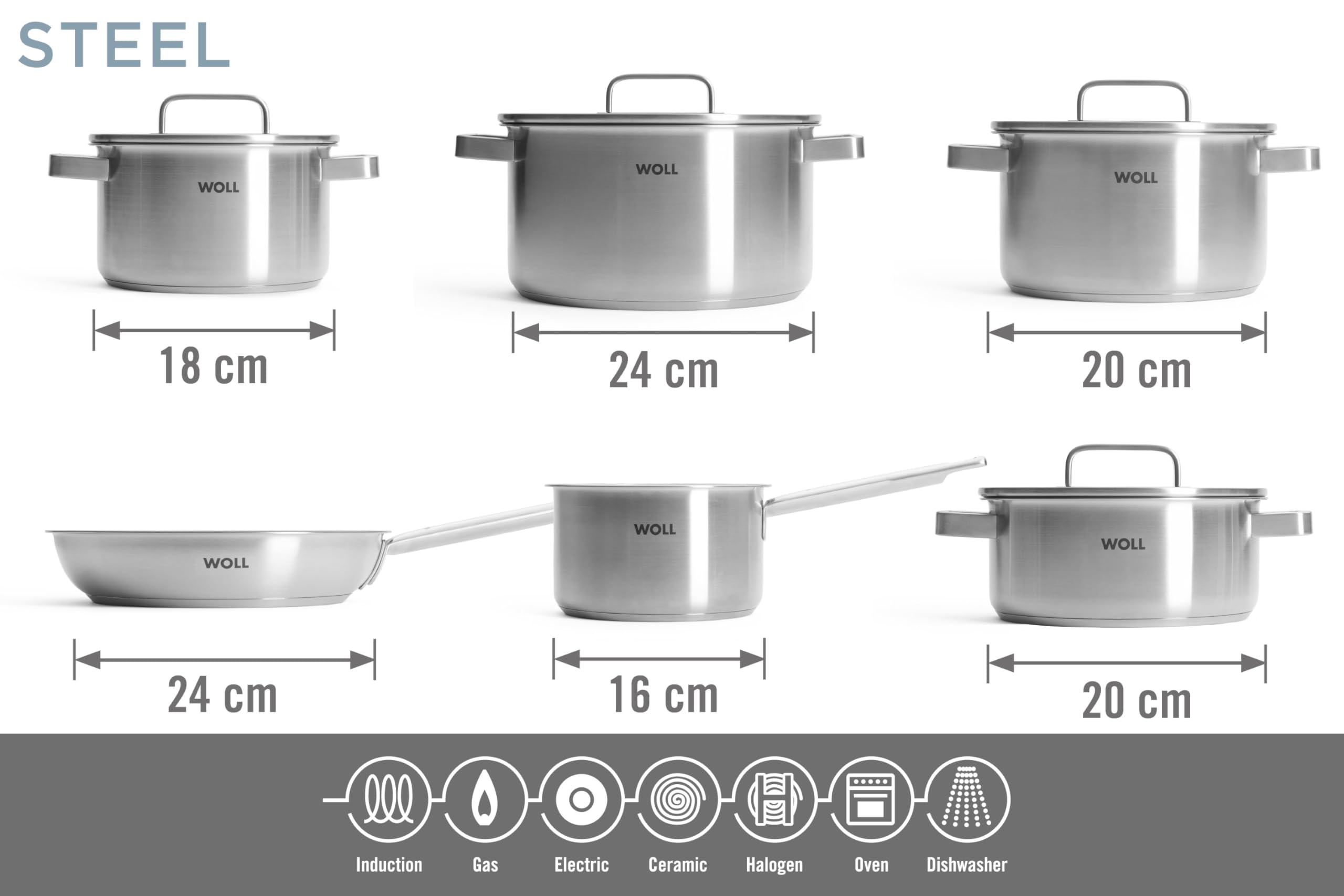  Woll cookware steel set003