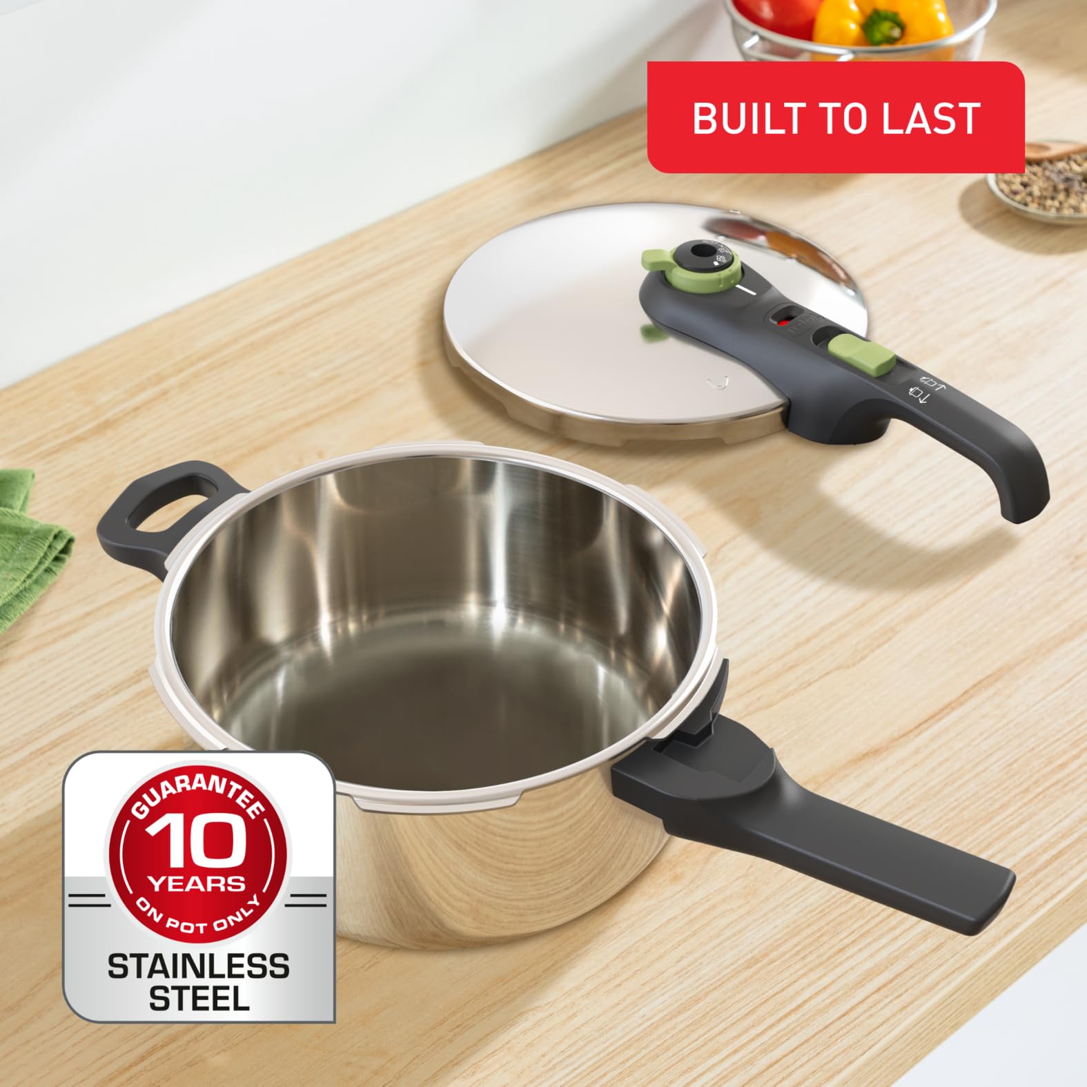  Tefal secure 5 neo pressure cookerزودپز استیل تفال