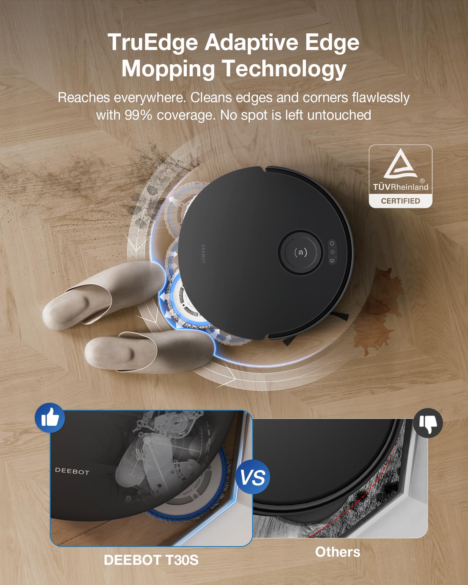  Ecovacs robot vacuum T30s combo