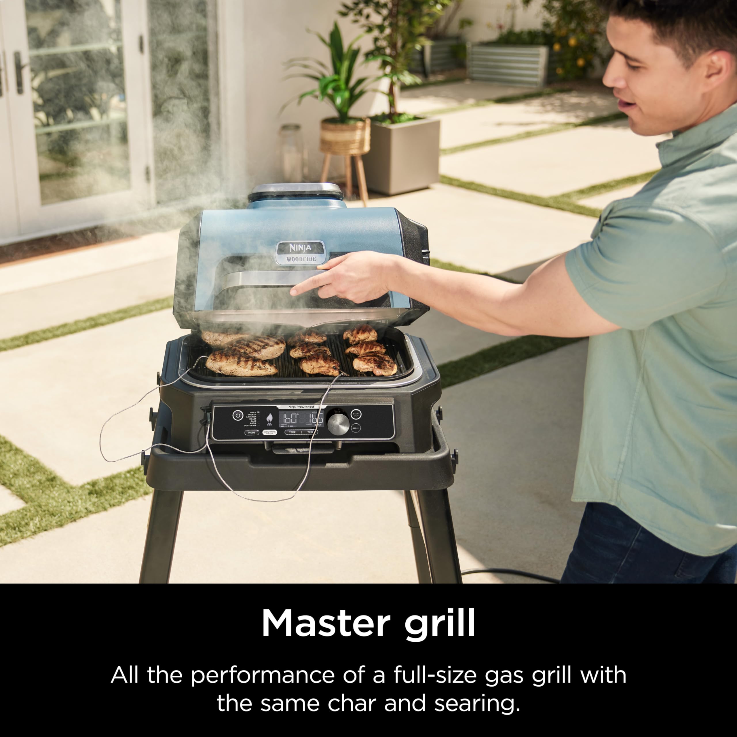  Ninja wood fire BBQ master grill air fryer