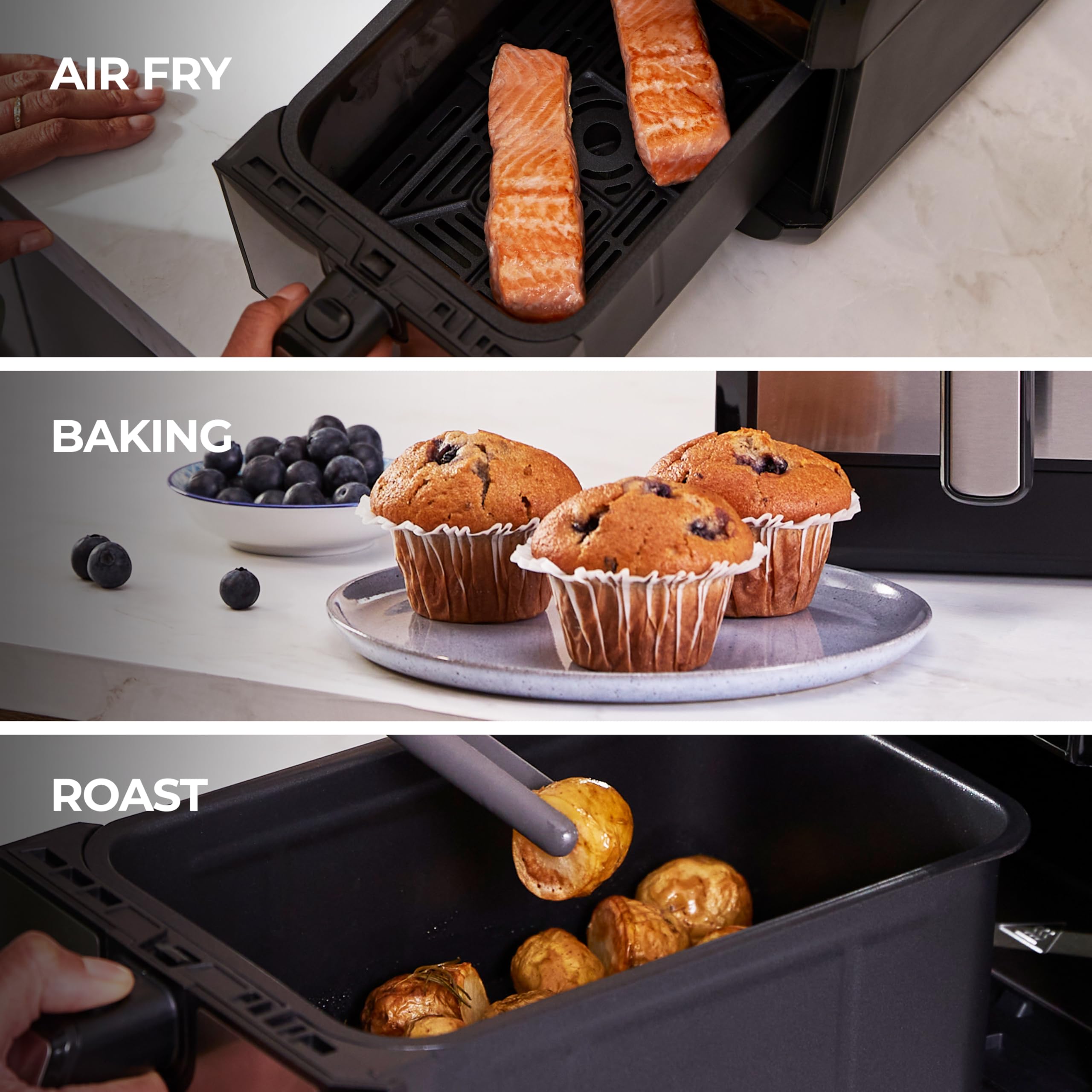  Kenwood dual air fryer hfm70