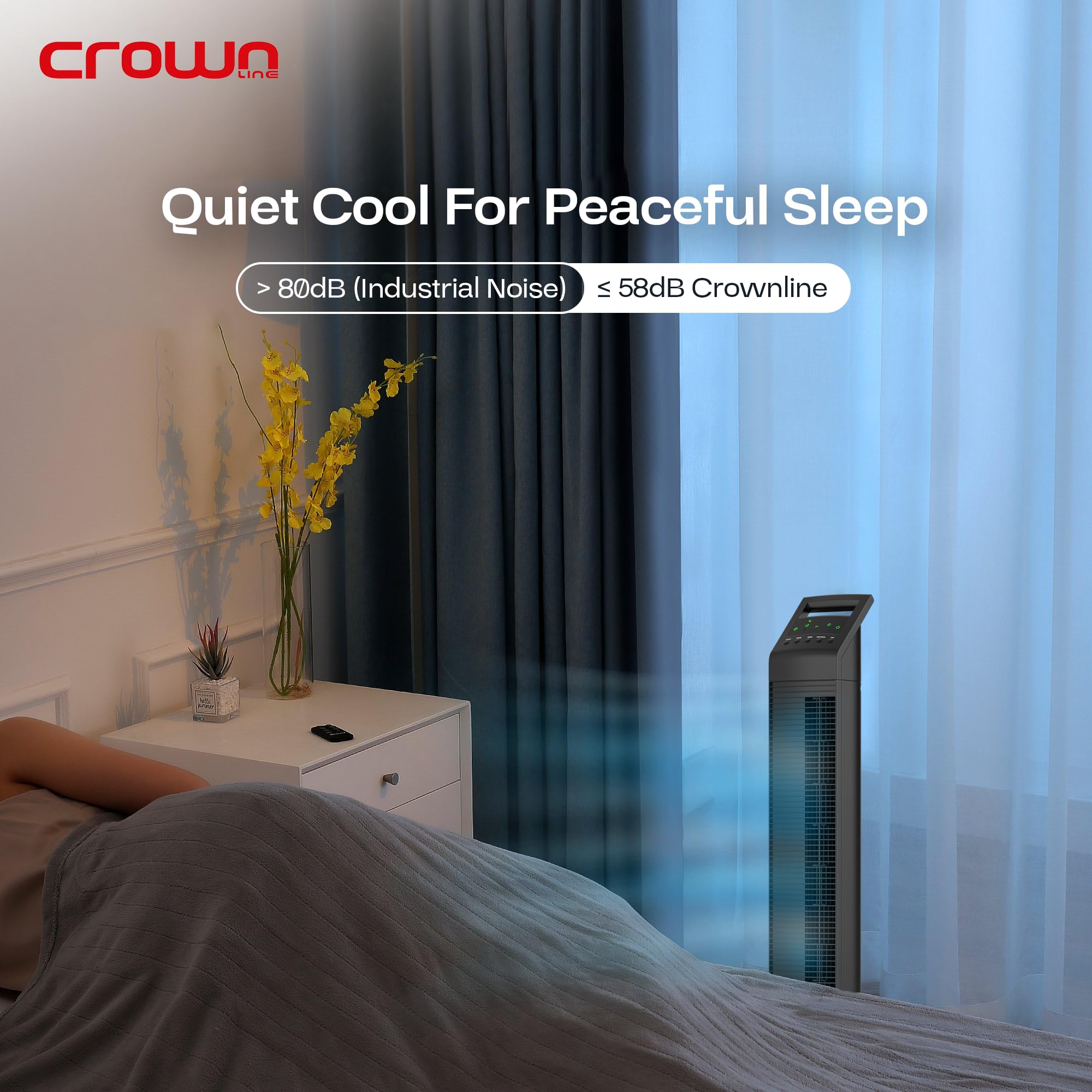  Crown line portable tower fan tf409