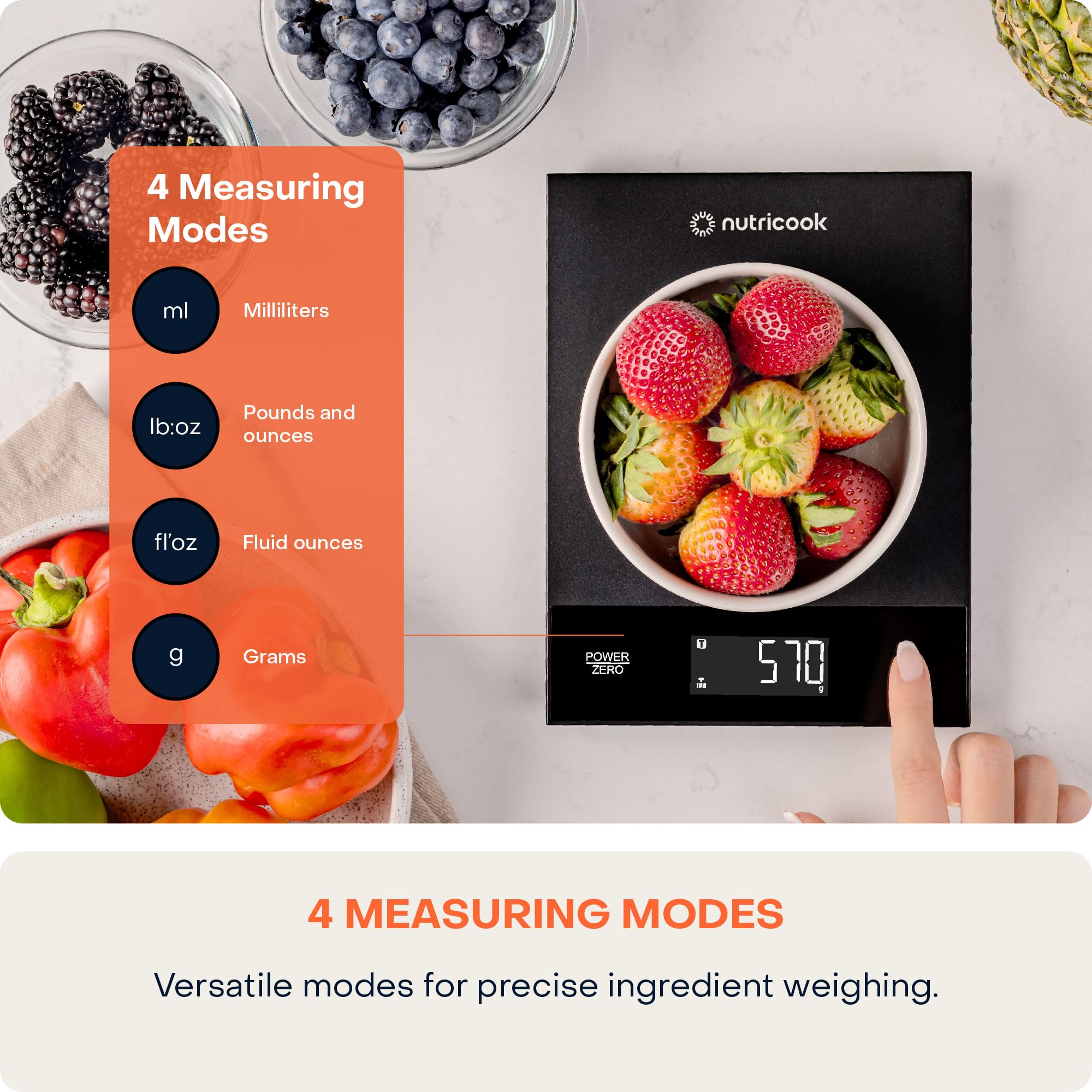  Nutricook digital kitchen scale ks205pk