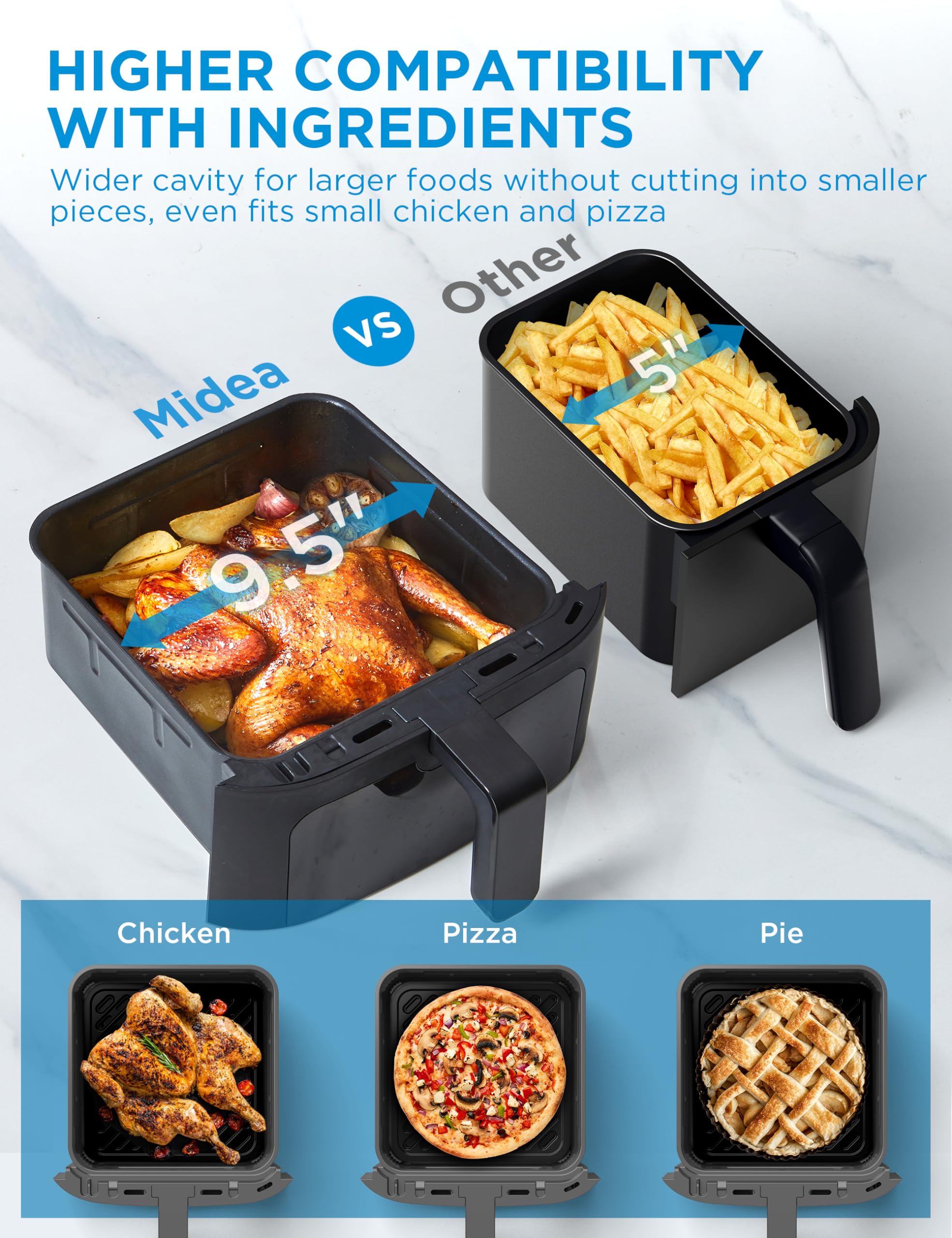 Midea smart air fryer 2cooking zone mad 110d2apk