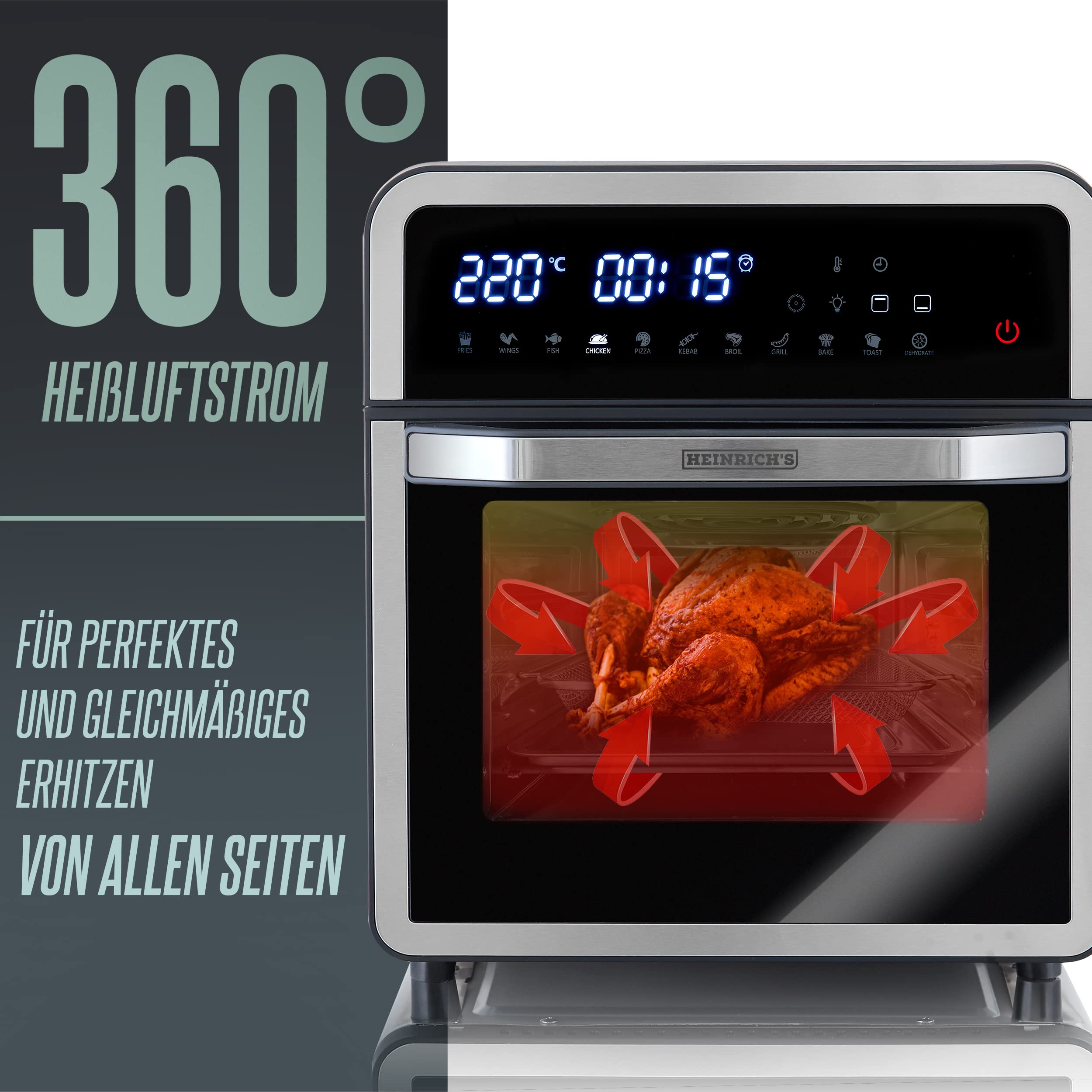  Heinrichs hot air fryer 8209
