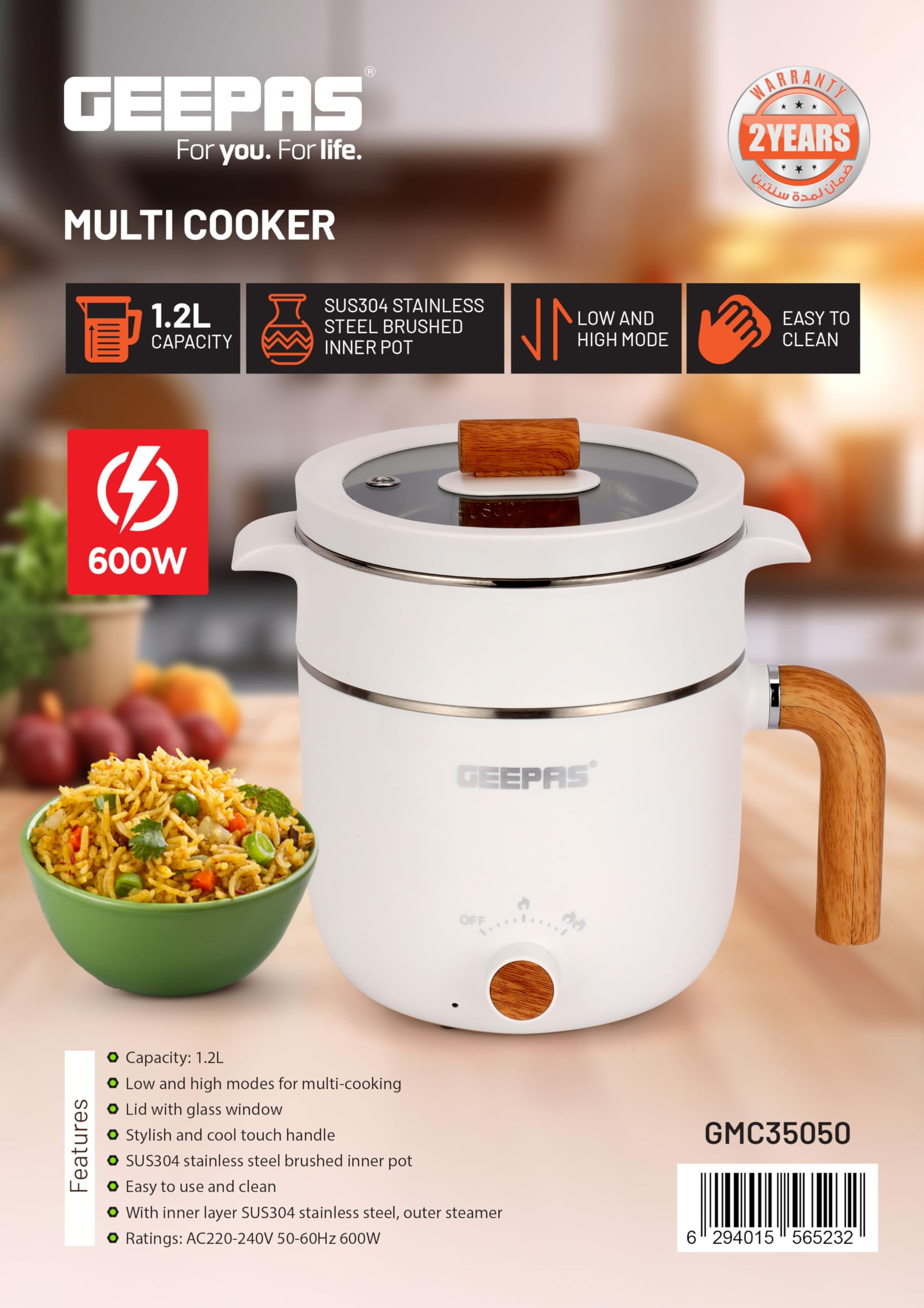  Geepas multicooker gmc35050