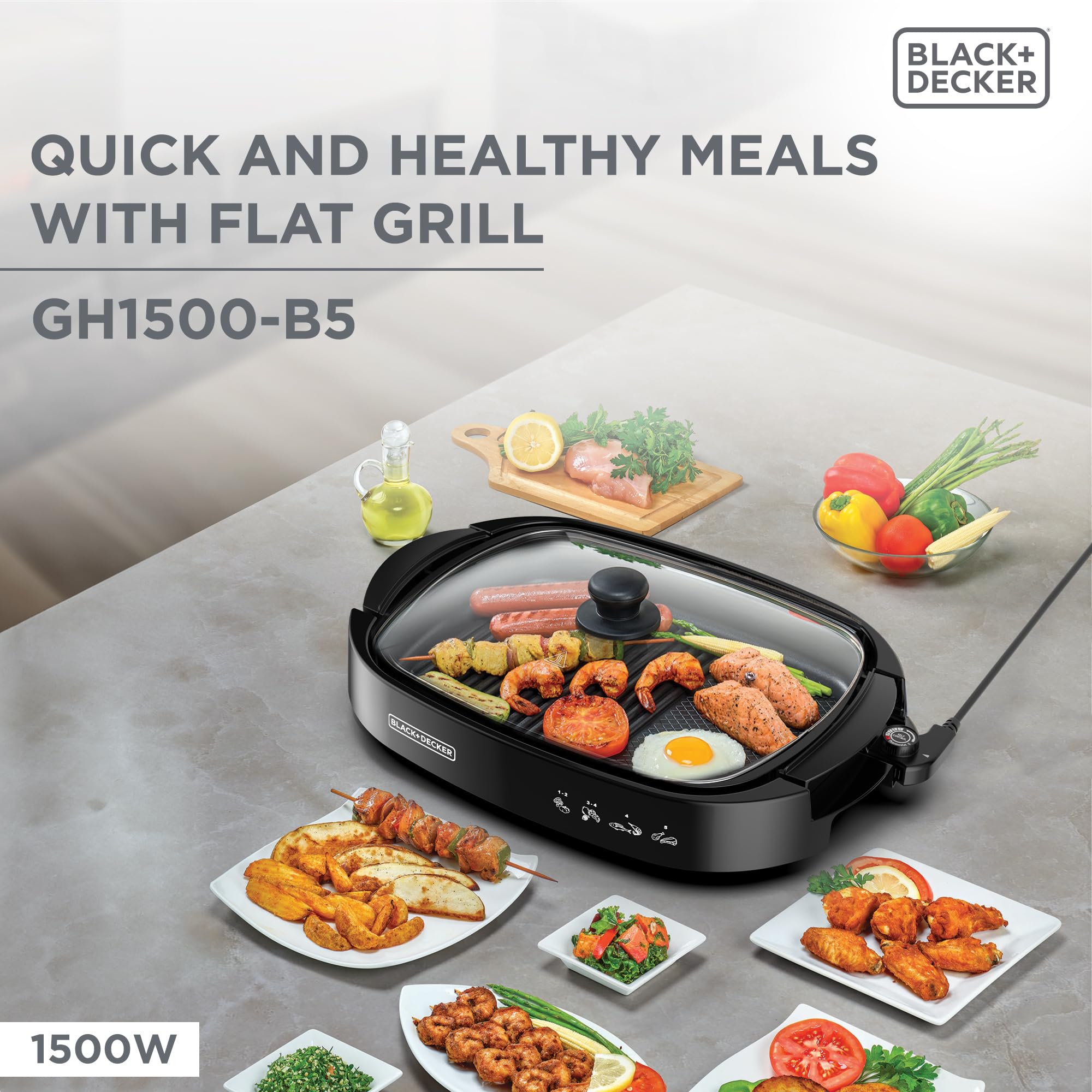 Black+decker gh1500 flat grill 