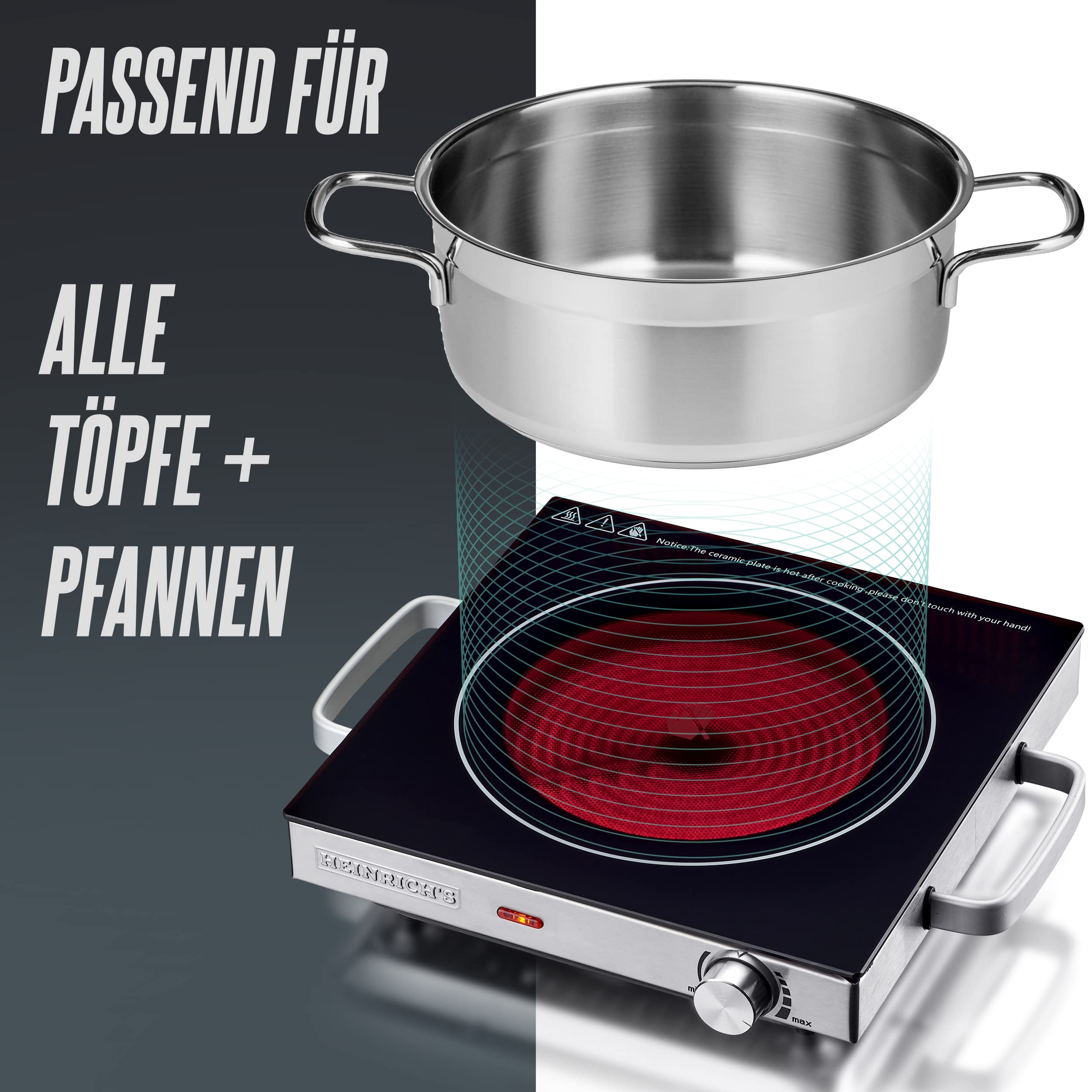  Heinrichs heck 8695 infrared hob 