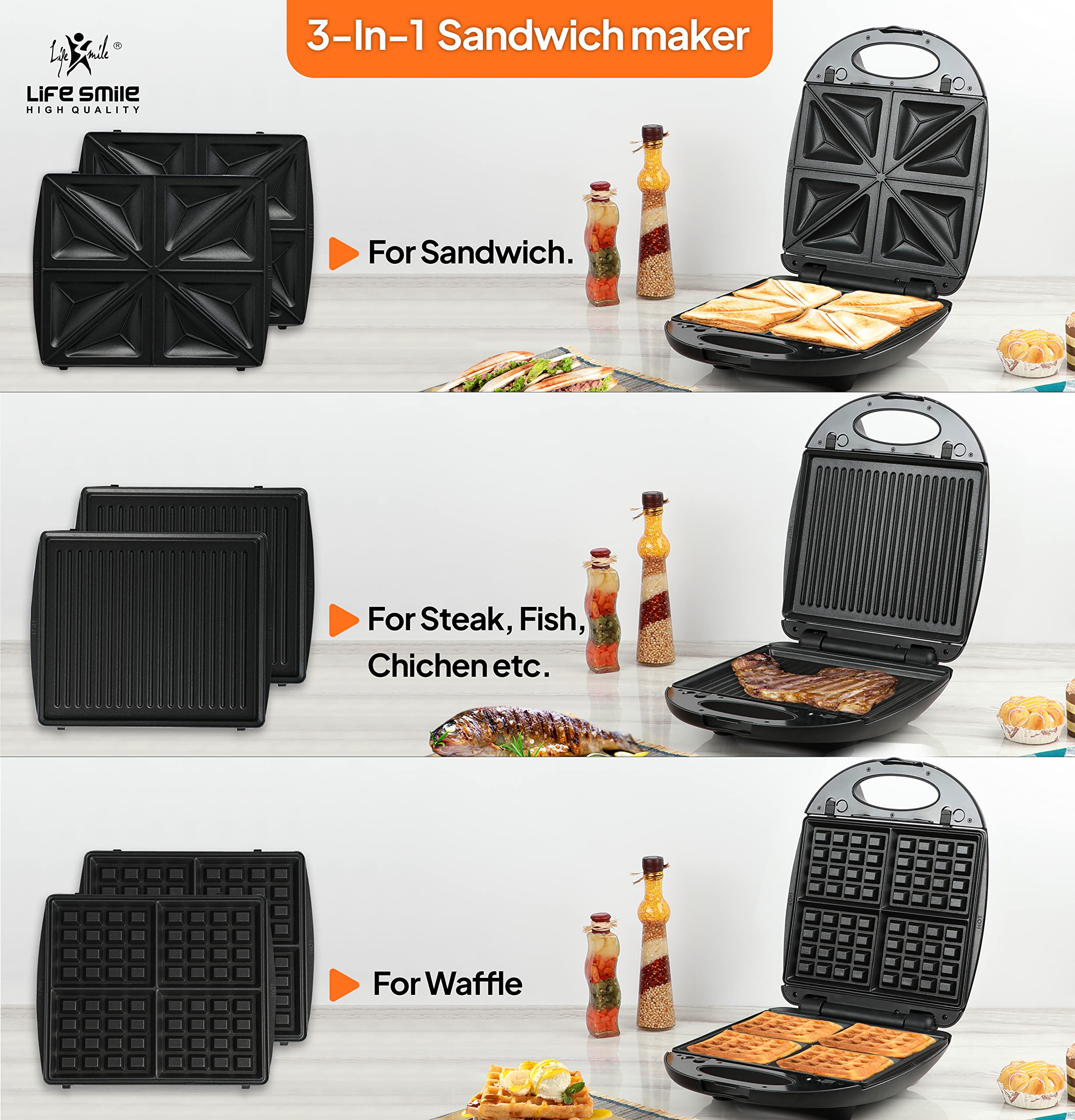  Life smile b231 sandwich maker