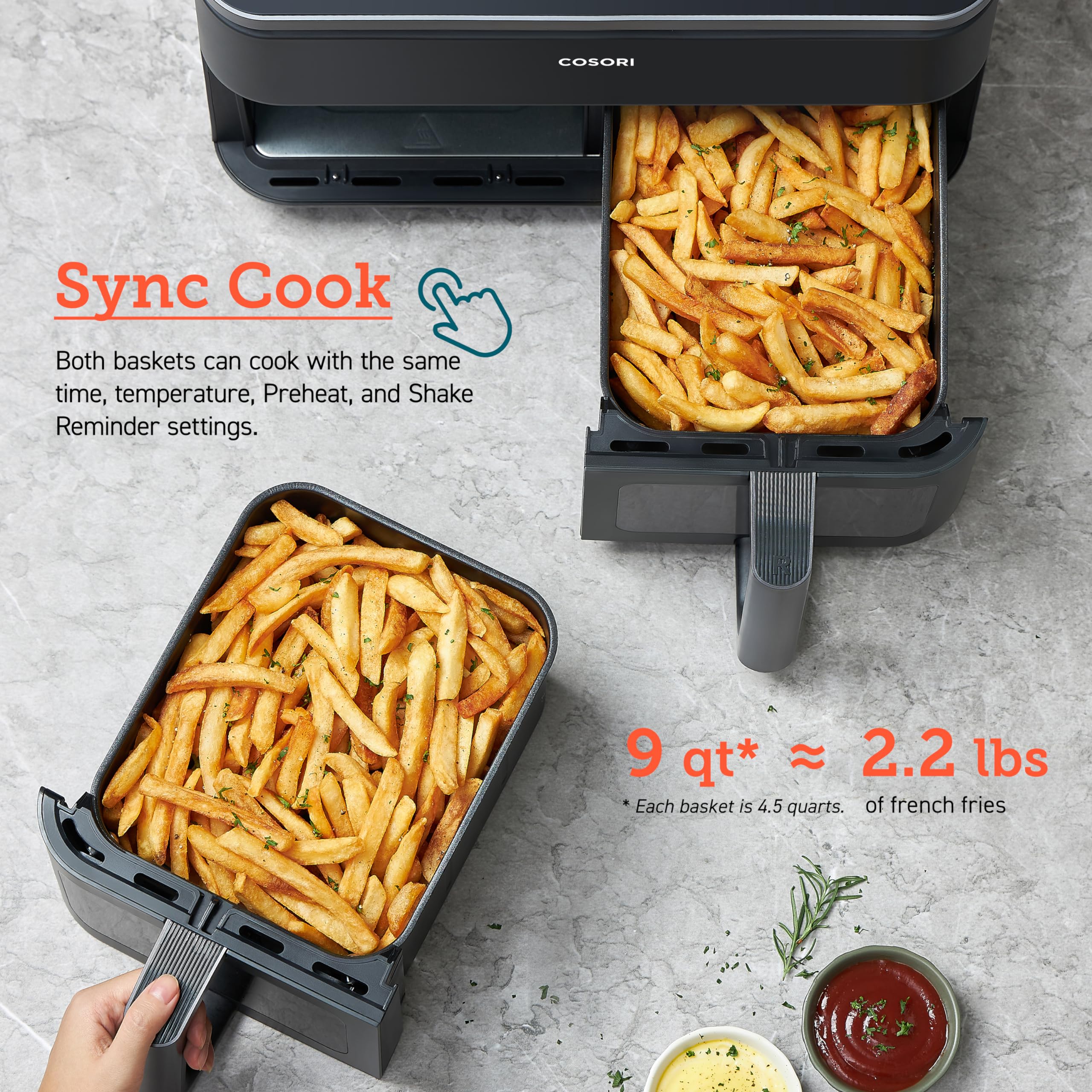  Cosori caf r901 dual air fryer