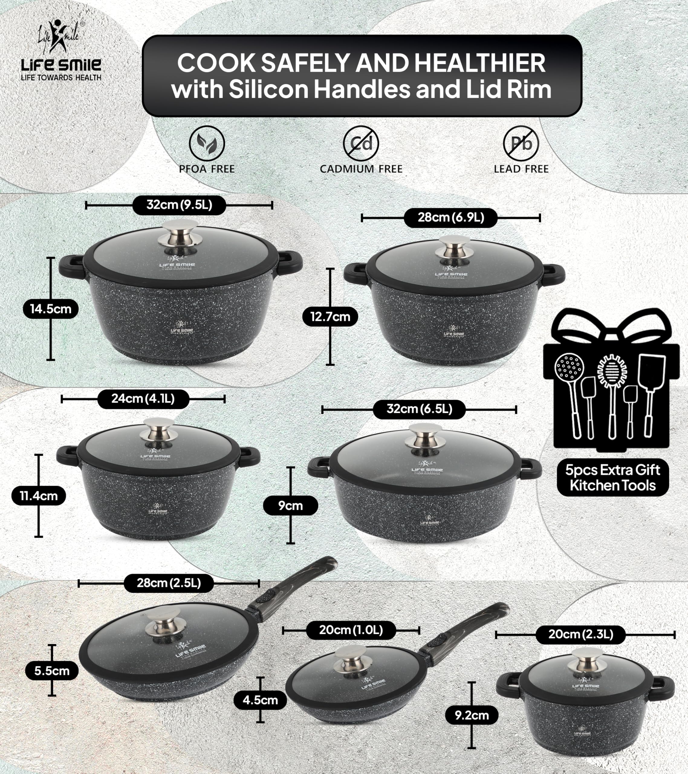  Lifesmile cookware lifep7s 