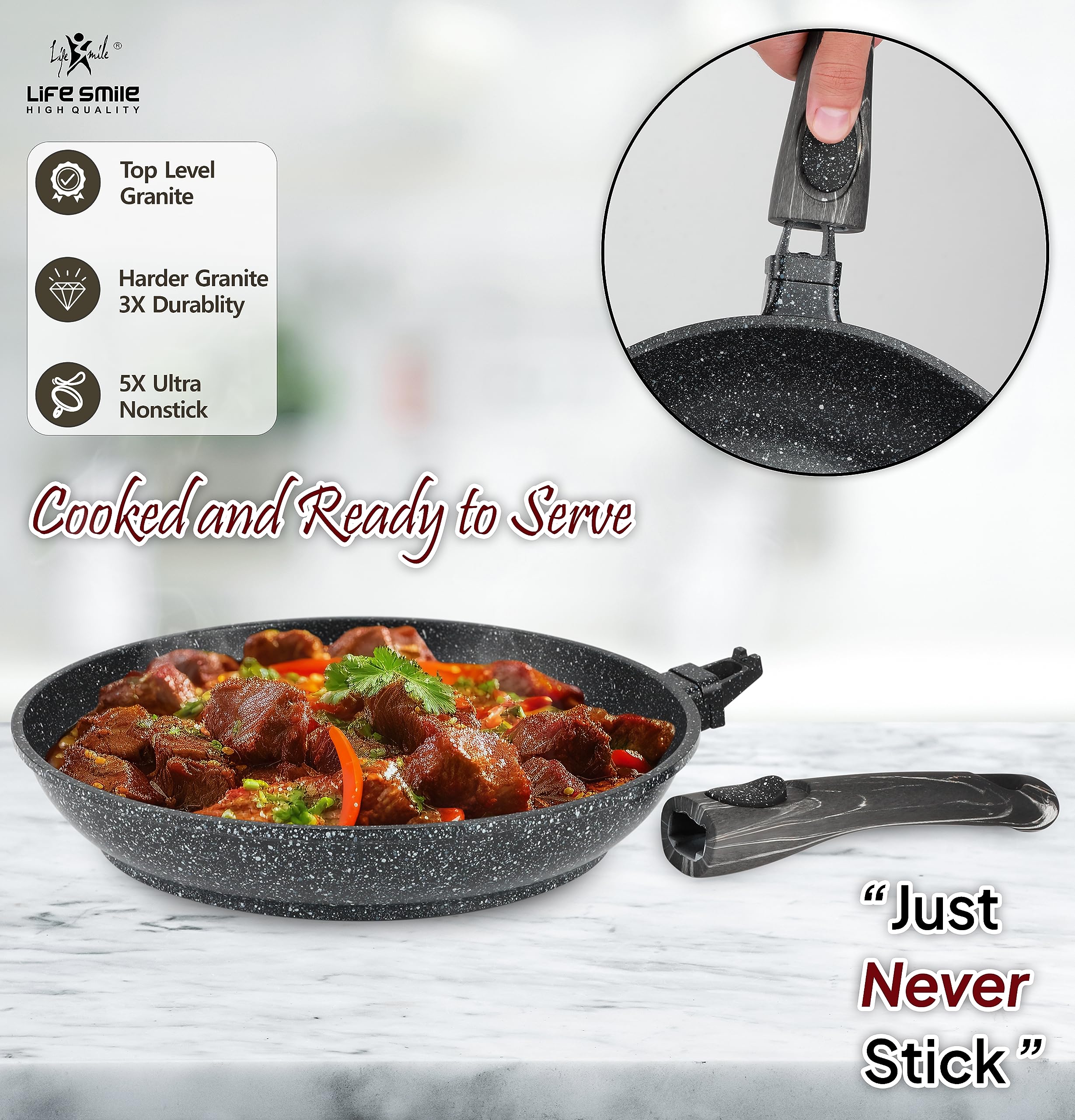  Lifesmile lifep7s cookware granite coating