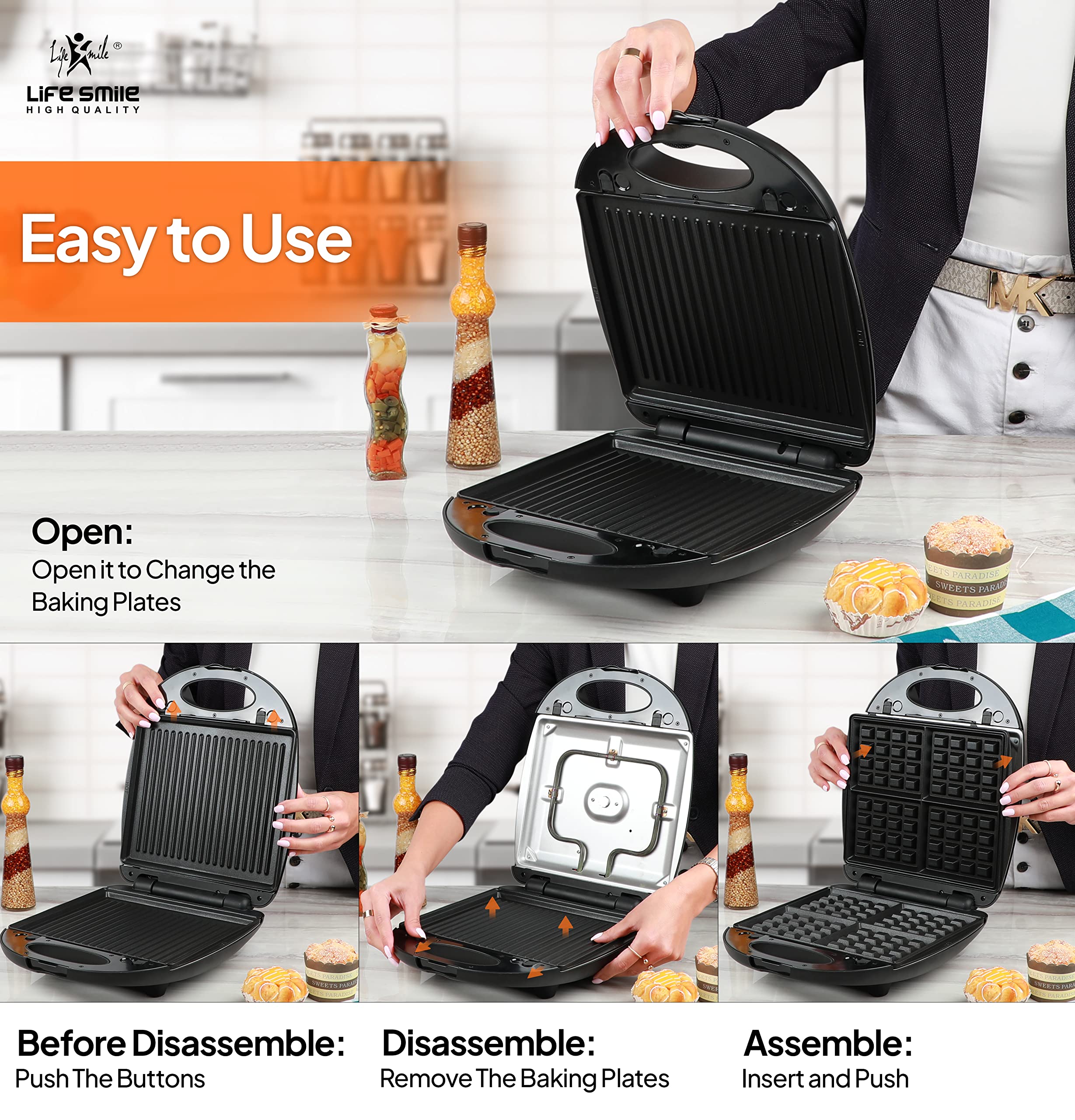  Life smile b231 sandwich maker