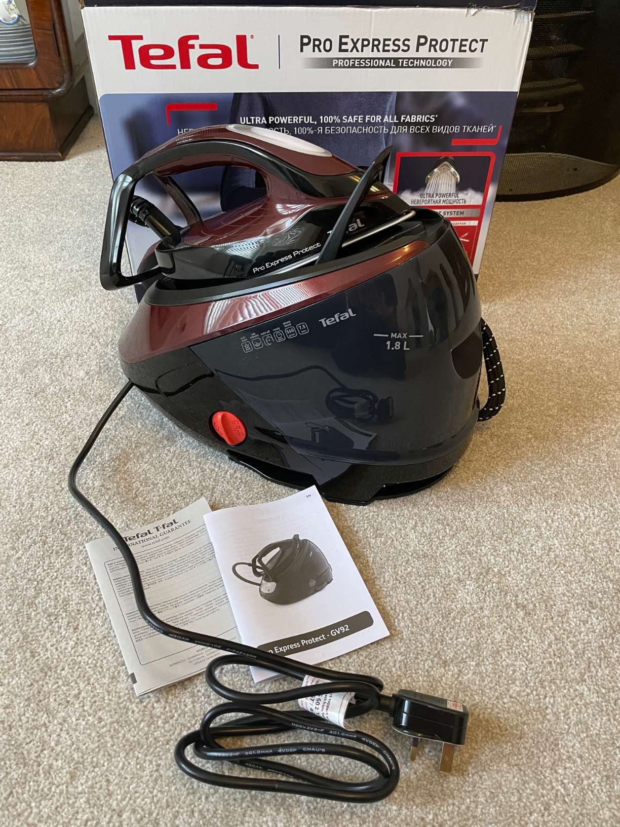  Tefal gv9230 pro express protect steam iron 9230