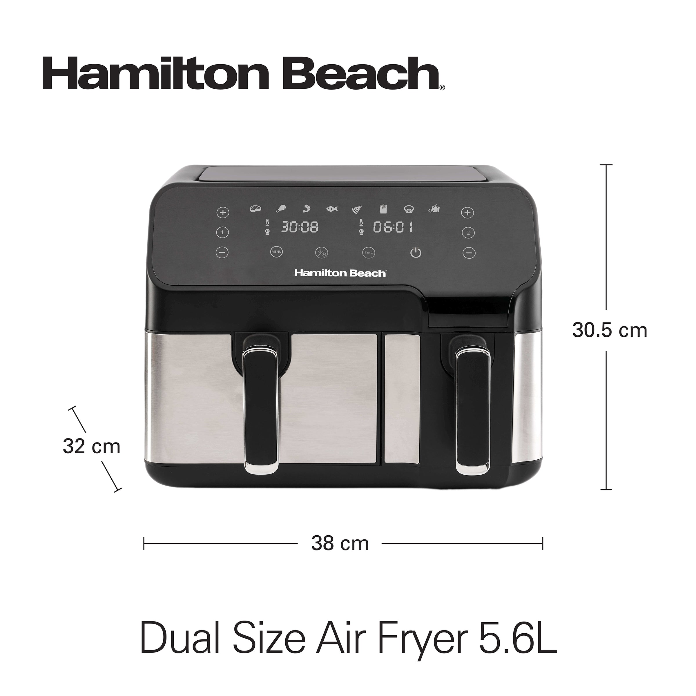  Hamilton beach dual air fryer 5232