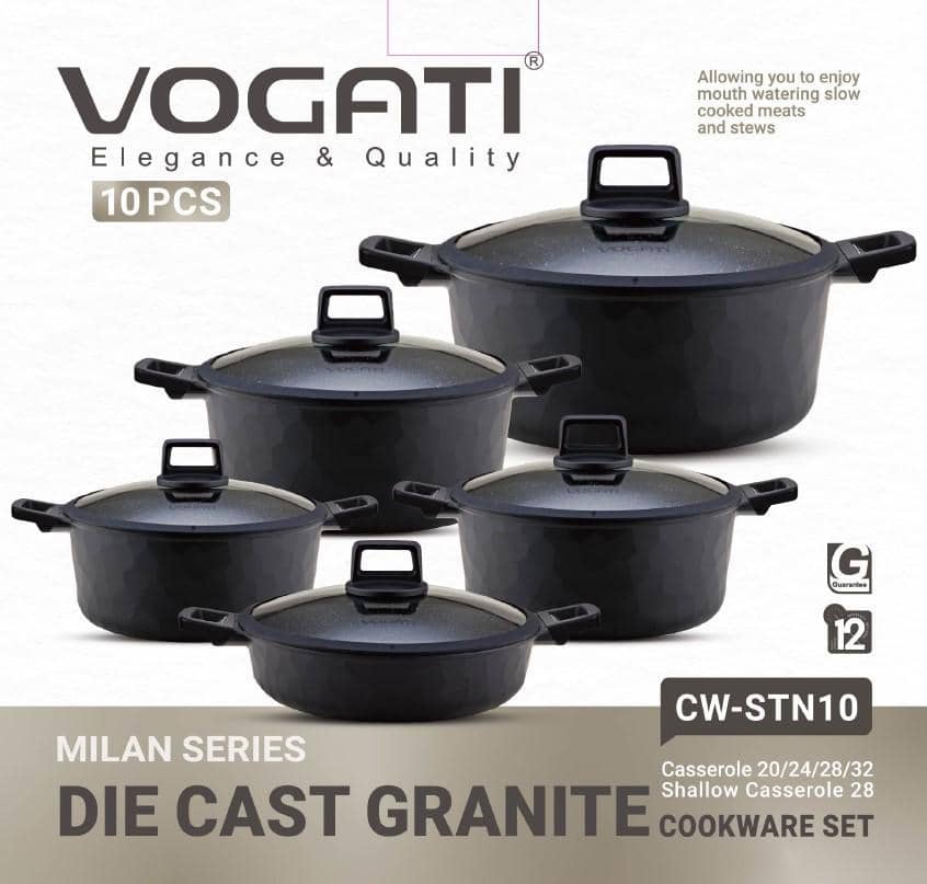  Vogati cookware granite 10pcs stn10