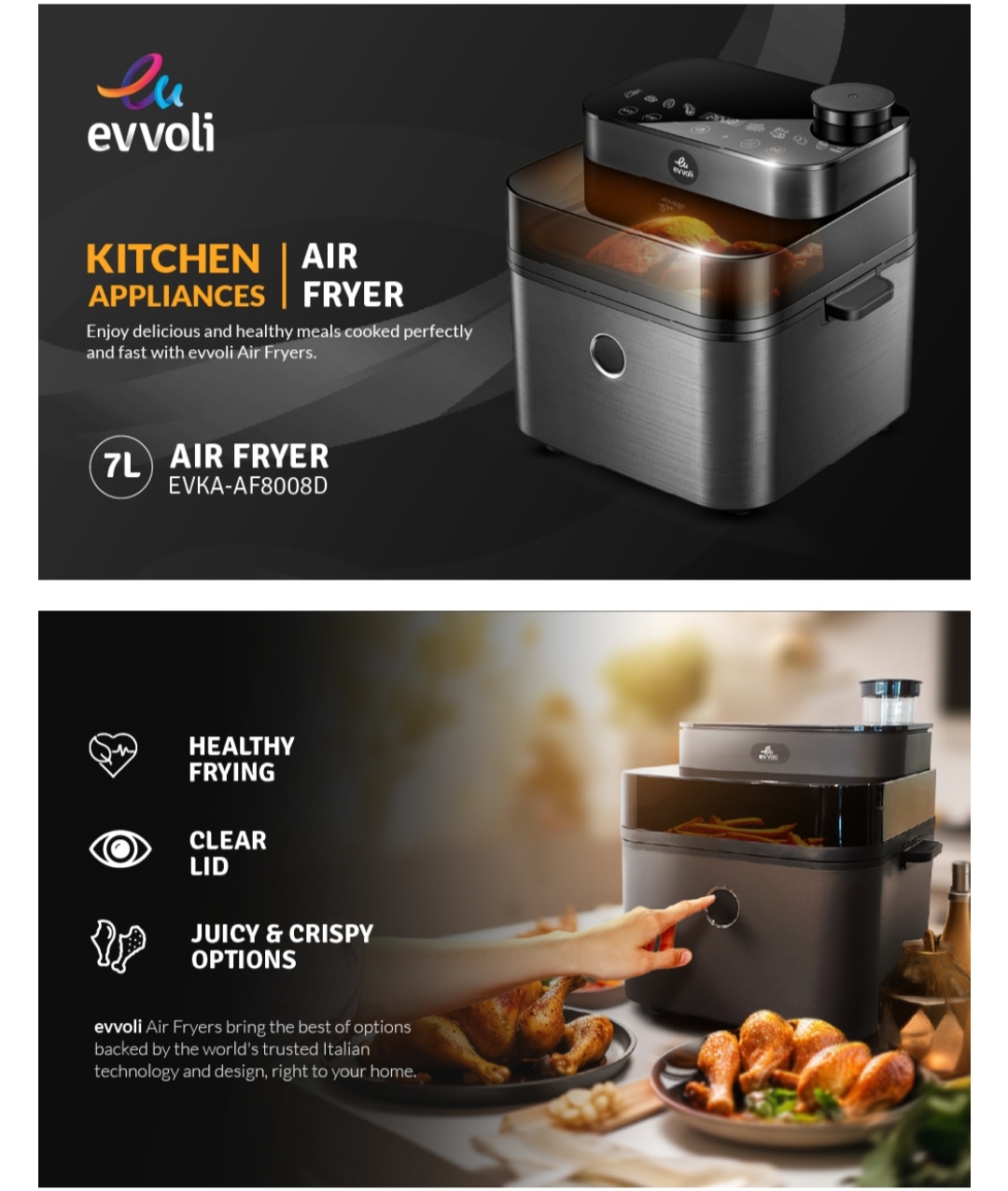  Evvoli af8008 air fryer