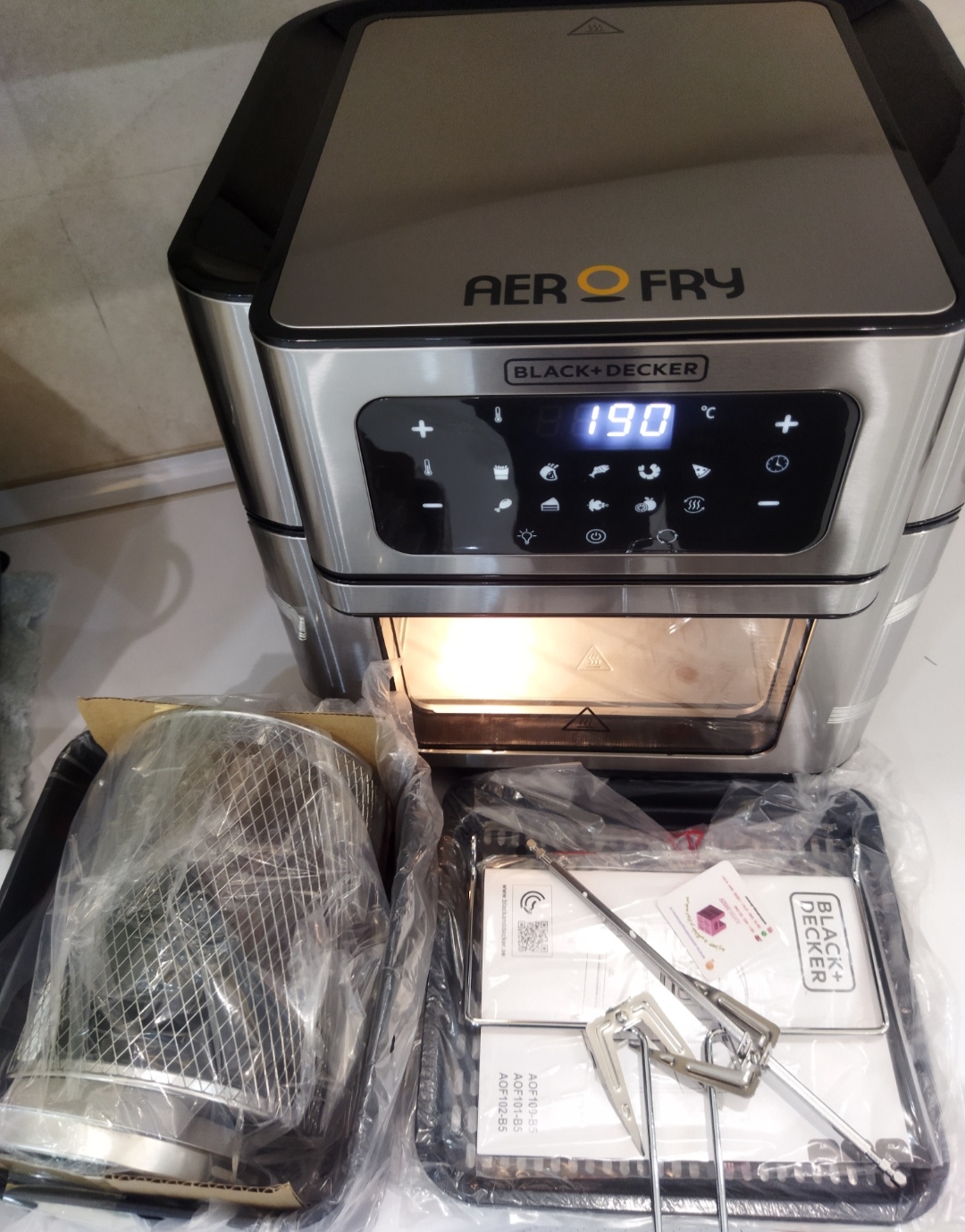  Black+decker air fryer oven aof100