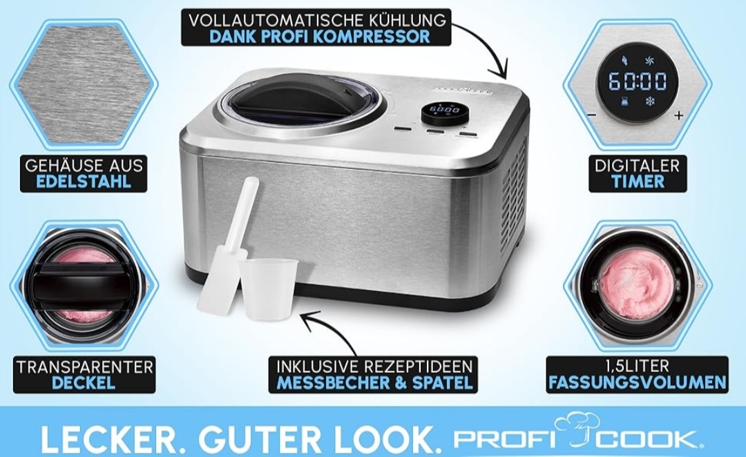  Proficook ice cream maker 1268