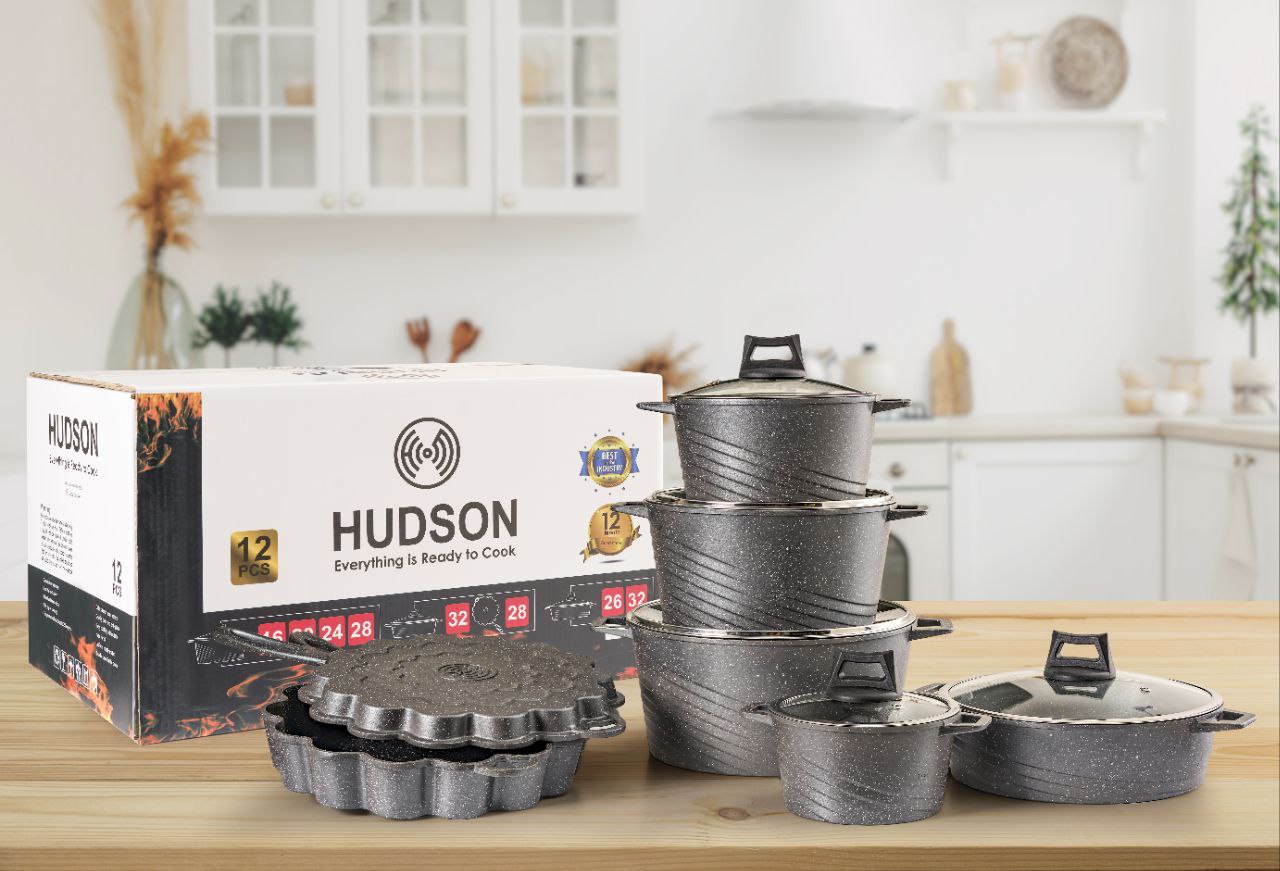  Hudson cookware 12pcs flower