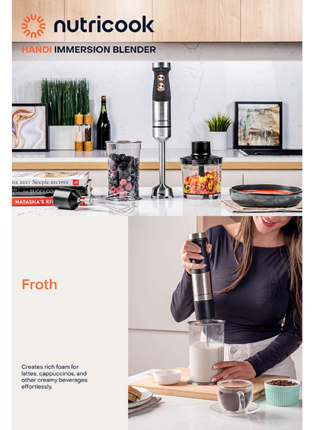  Nutricook hand blender hb100