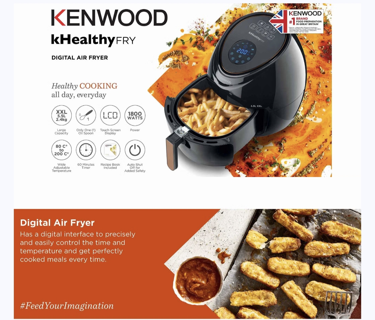  Kenwood air fryer hfp50