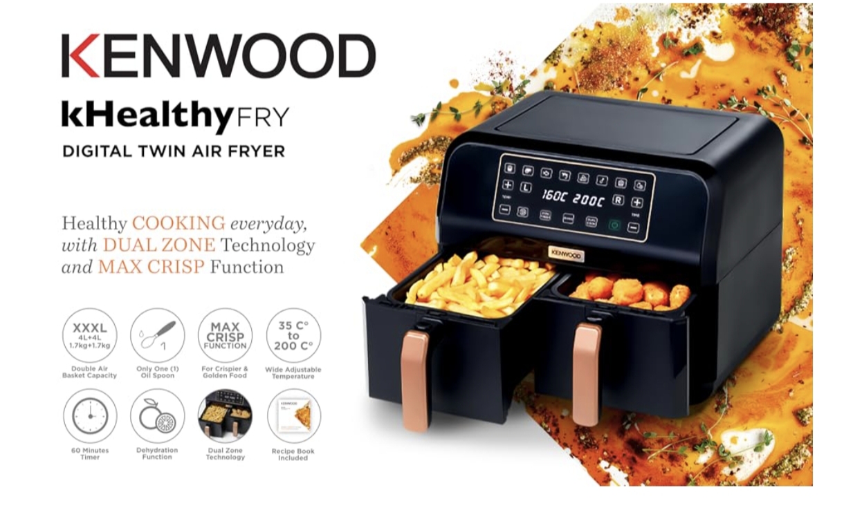  Kenwood dual zone air fryer hfm70