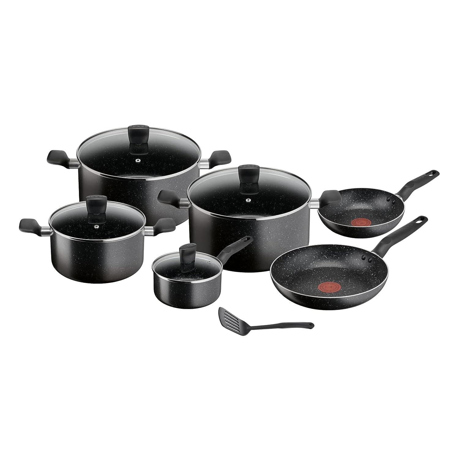 tefal dark stone b491bs85 cookware 11pcs