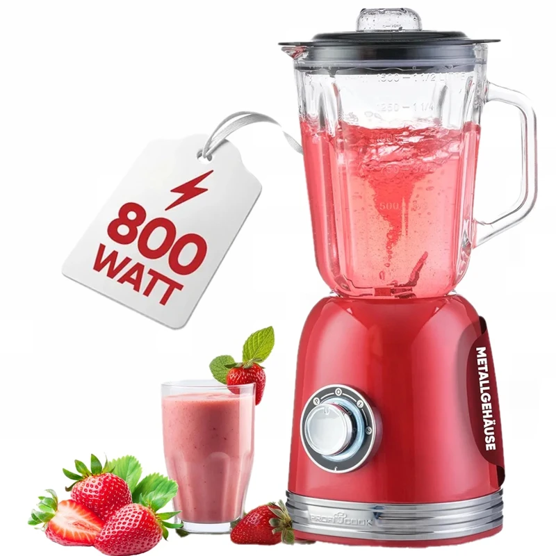 proficook blender mixer um1195 red